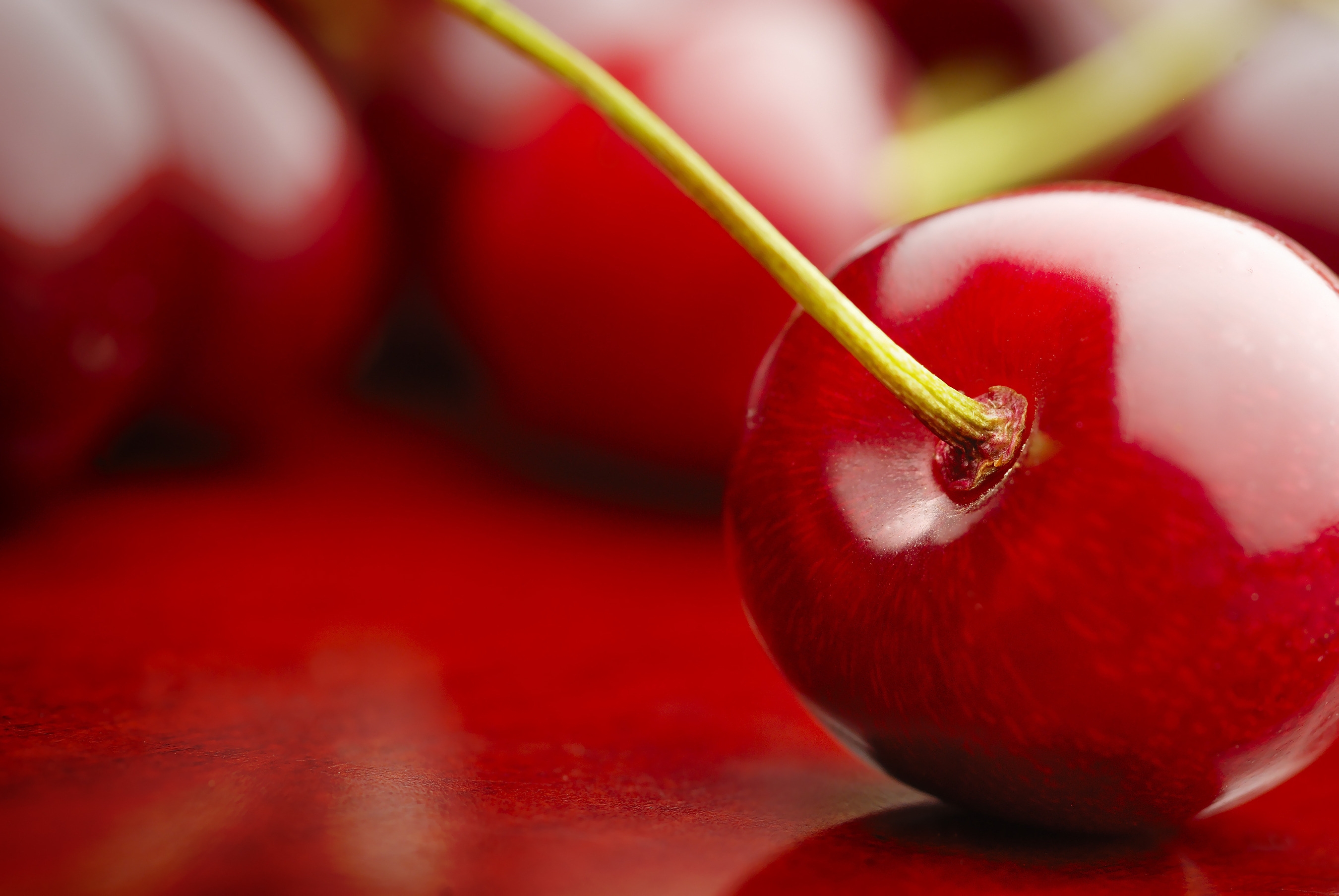 cherry, red, macro, berry, fruit, fetus Smartphone Background