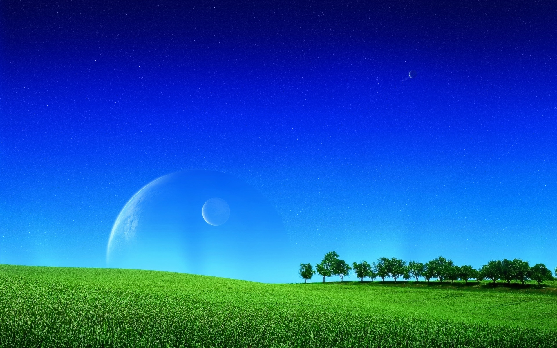 landscape, blue, fields 1080p