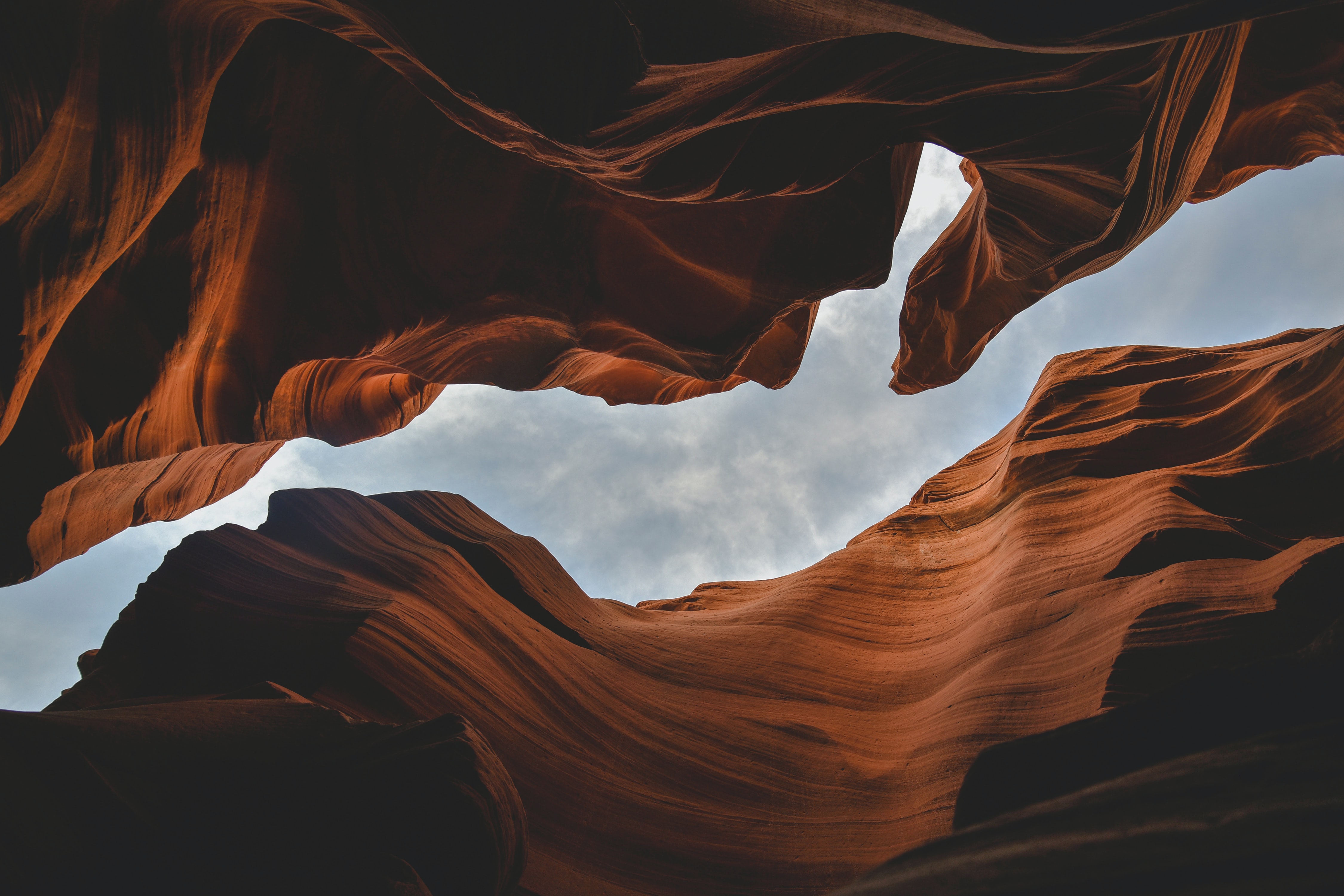 canyon, nature, sky, rocks phone background