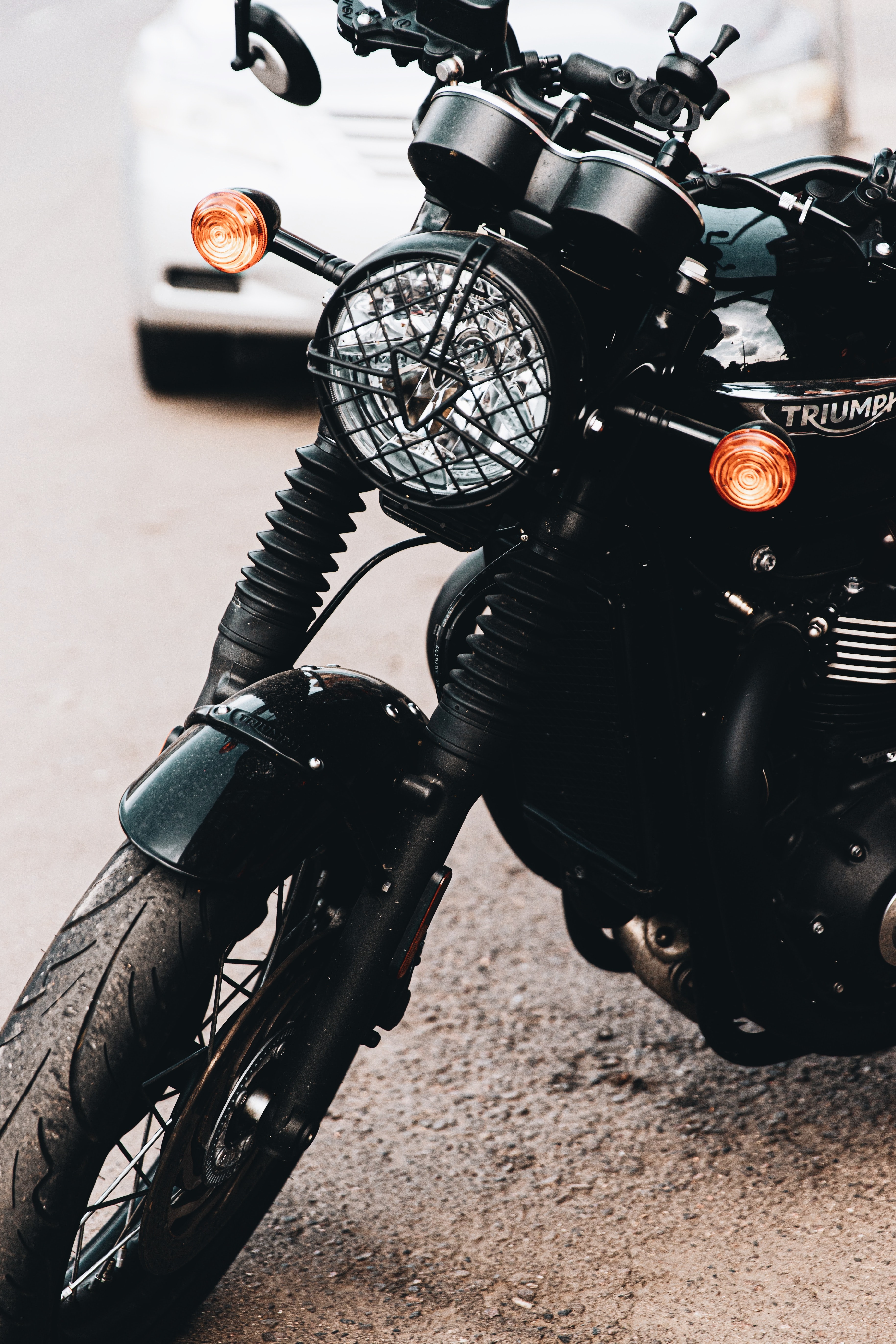 80175 завантажити шпалери мотоцикли, чорний, мотоцикл, колесо, фара, фар - заставки і картинки безкоштовно