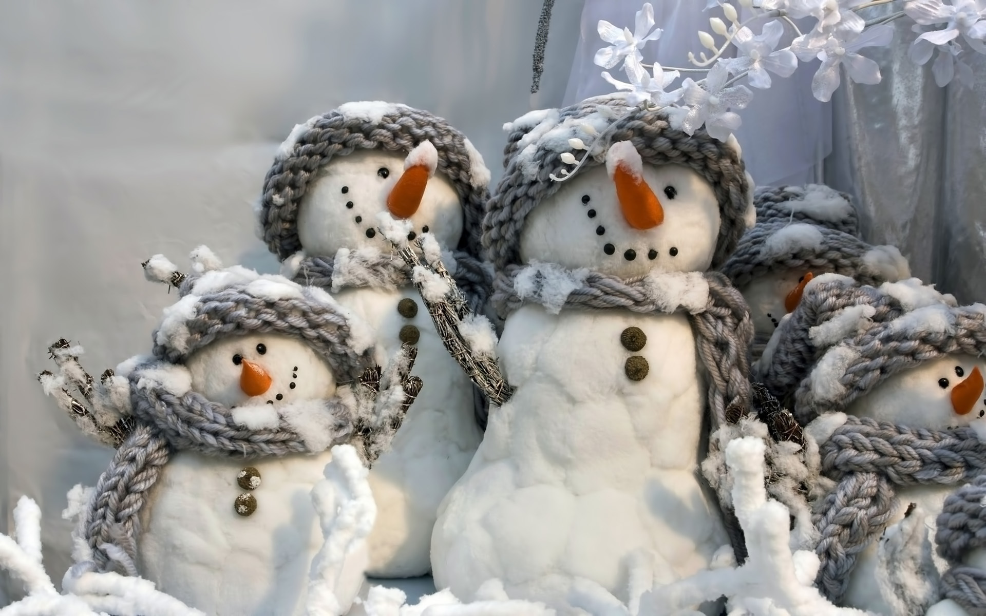 holidays, new year, snowman download HD wallpaper