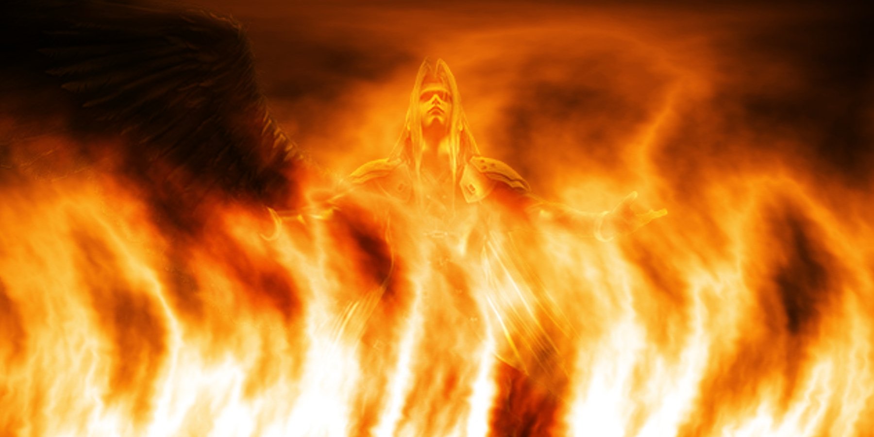 165290 免費下載壁紙 动漫, 最终幻想7：圣子降临, 火, 萨菲罗斯（最终幻想）, 最终幻想 屏保和圖片