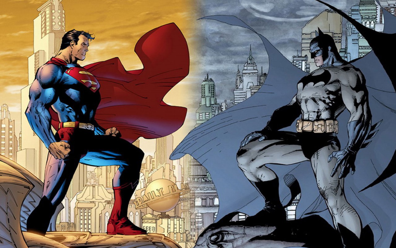 vertical wallpaper comics, dc comics, batman, gotham city, metropolis (dc comics), superman