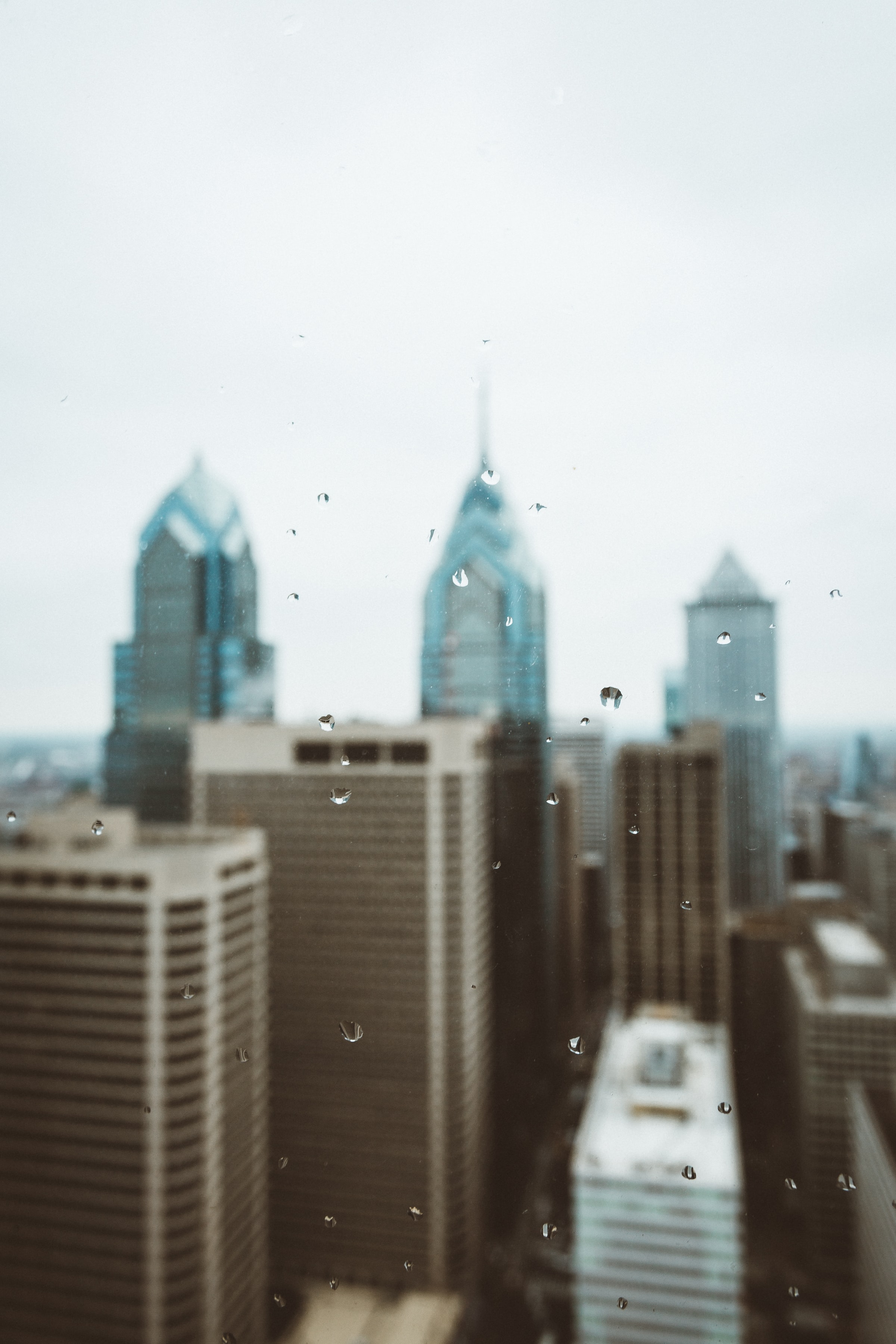 Mobile wallpaper drops, building, miscellanea, miscellaneous, blur, smooth, skyscrapers, tower, towers