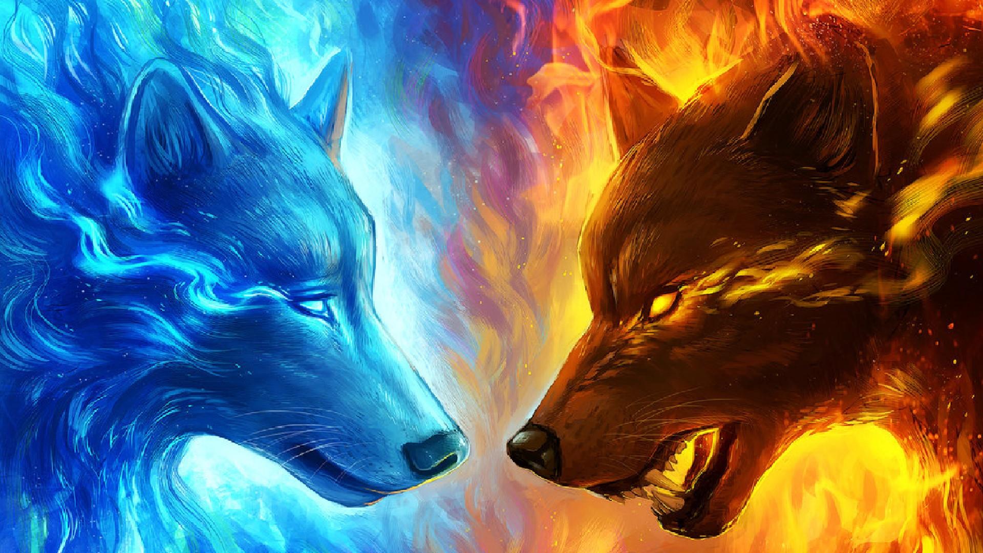 Крутые обои волк