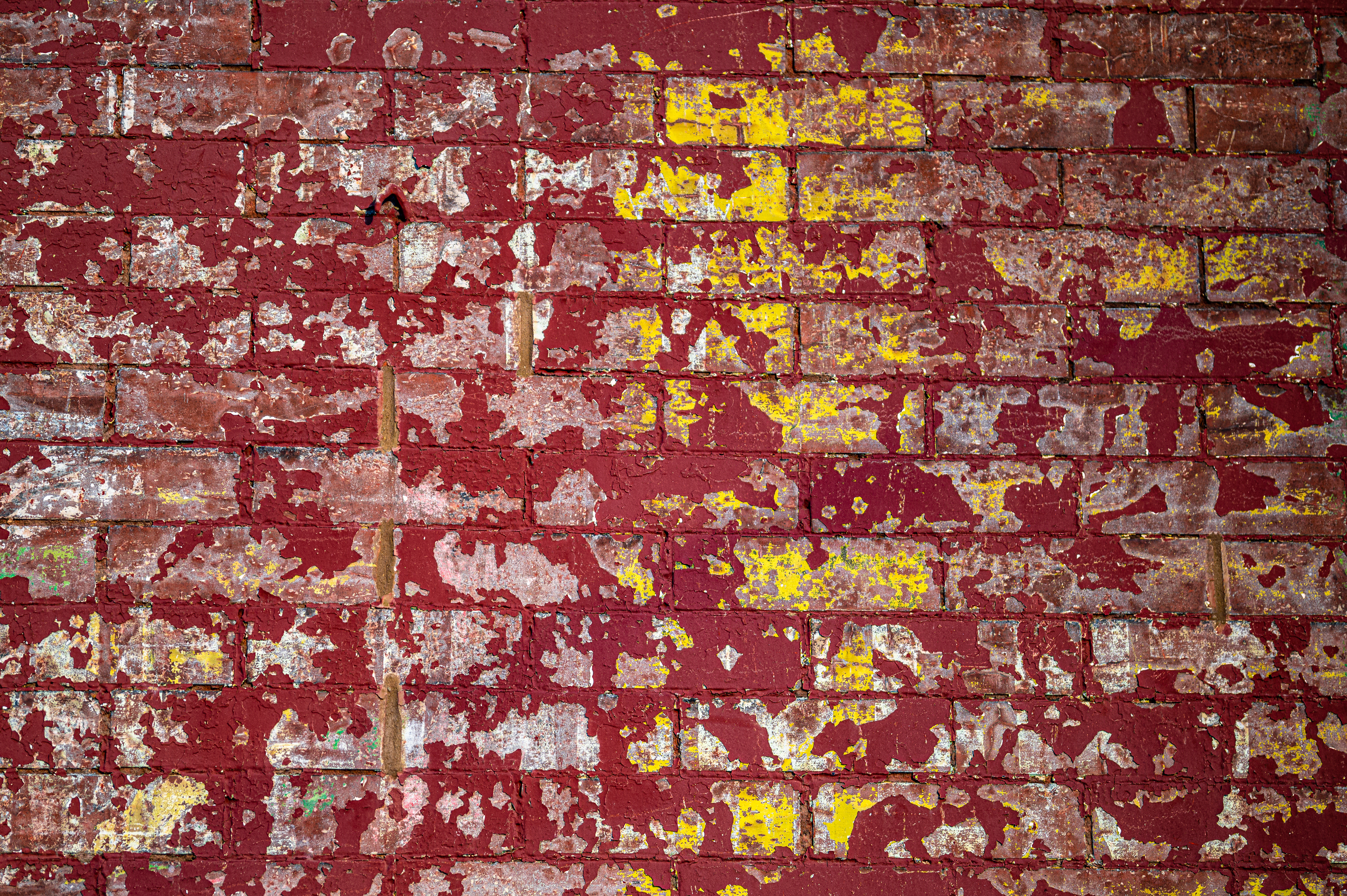 Free download wallpaper Spots, Stains, Brick, Texture, Textures, Paint, Wall on your PC desktop