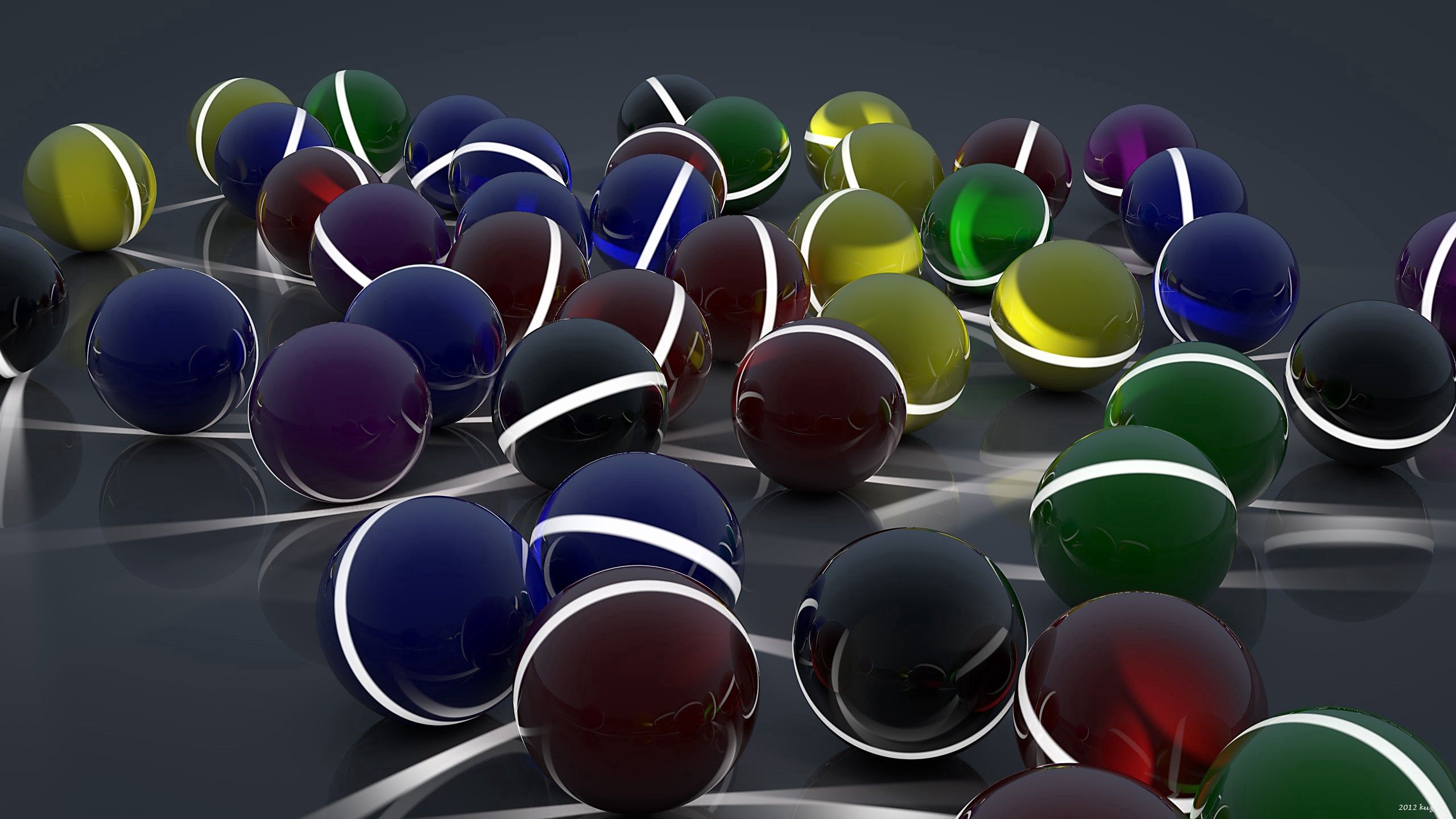 3d, glow, surface, balls, lots of, multitude images