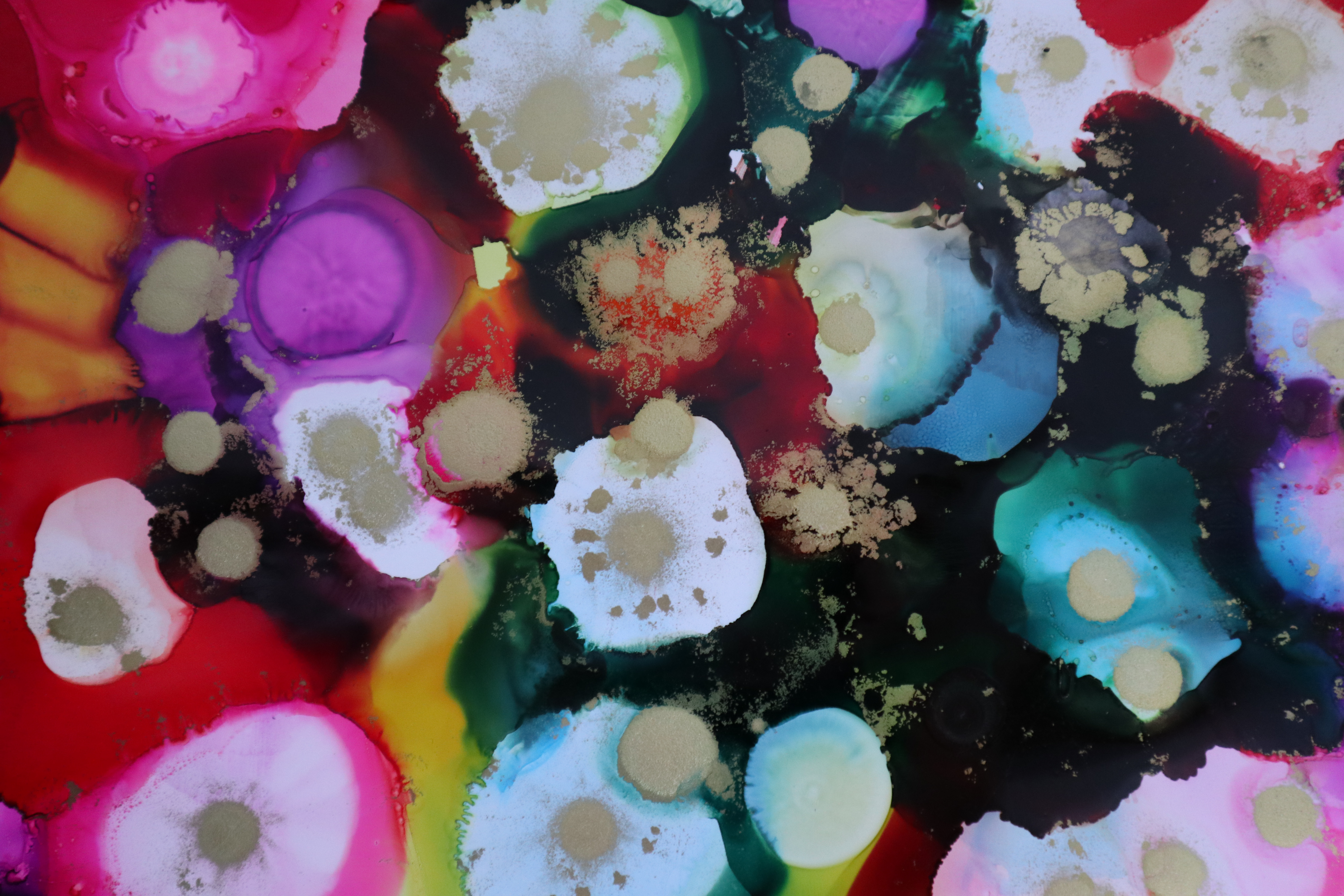 1920x1080 Background abstract, divorces, multicolored, motley, spray, paint, watercolor