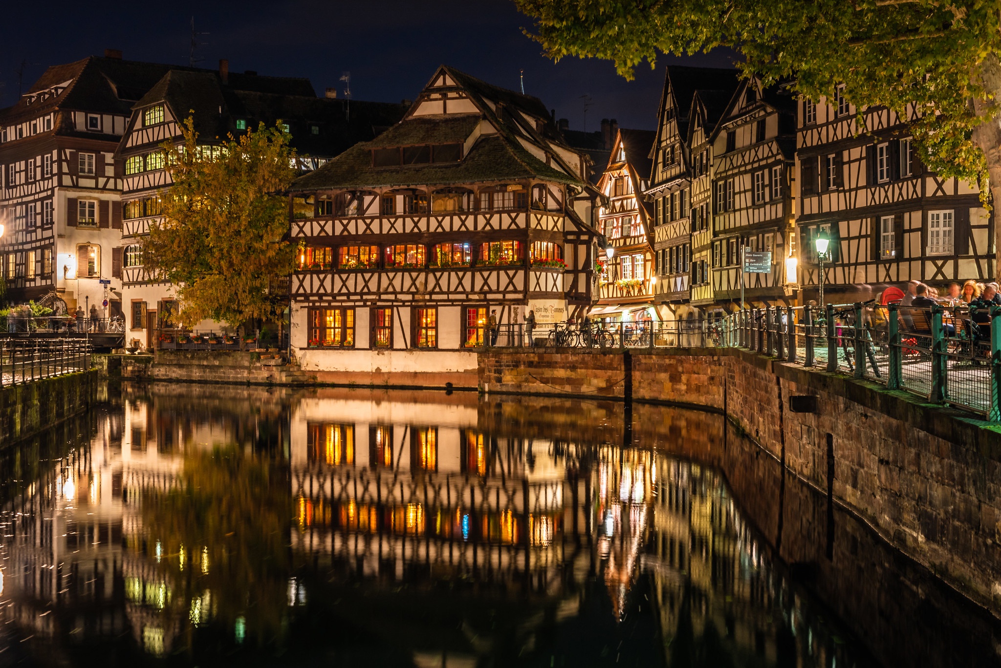 man made, strasbourg, building, canal, france, house, reflection, cities UHD