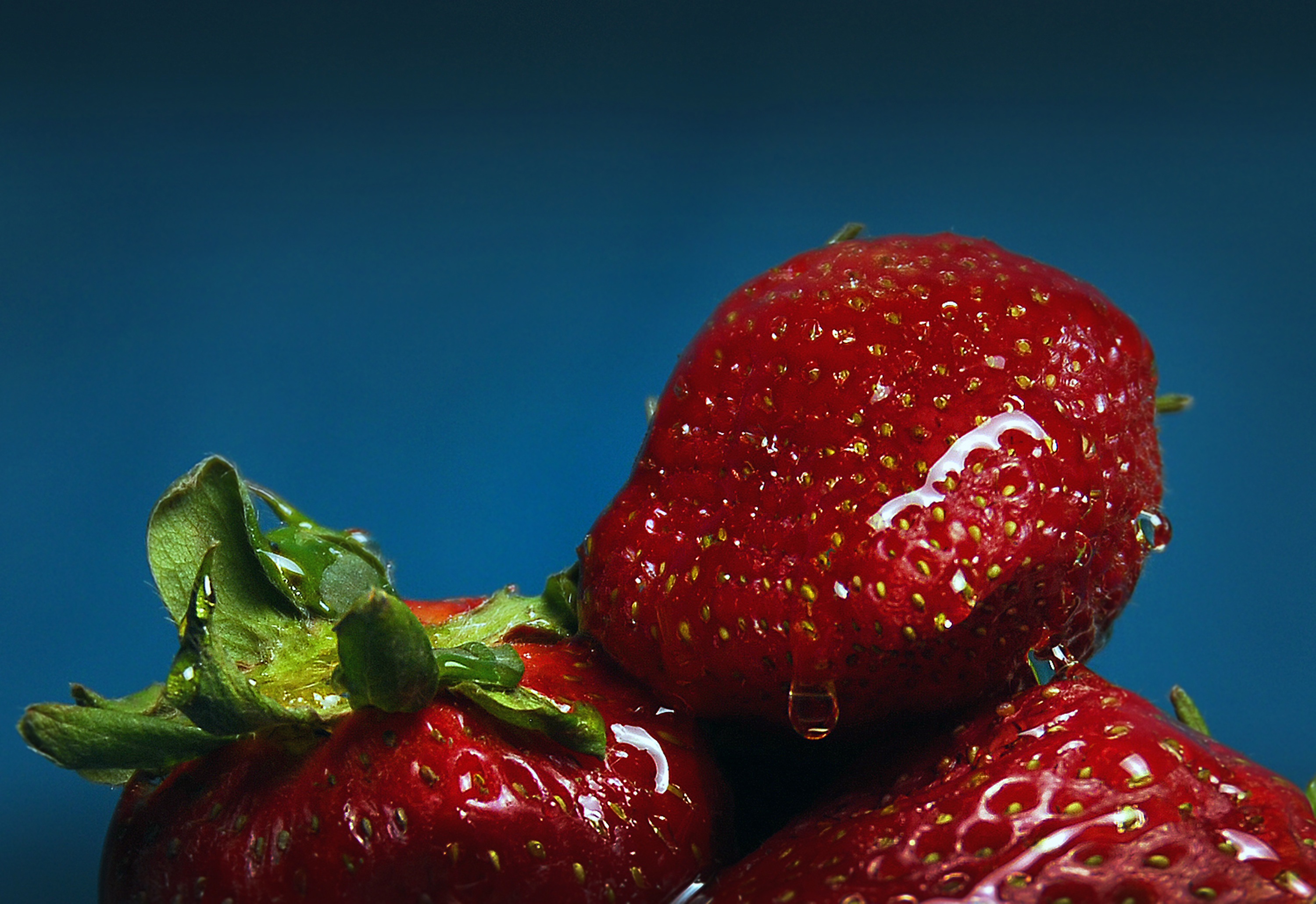 android berries, strawberry, macro, ripe, juicy