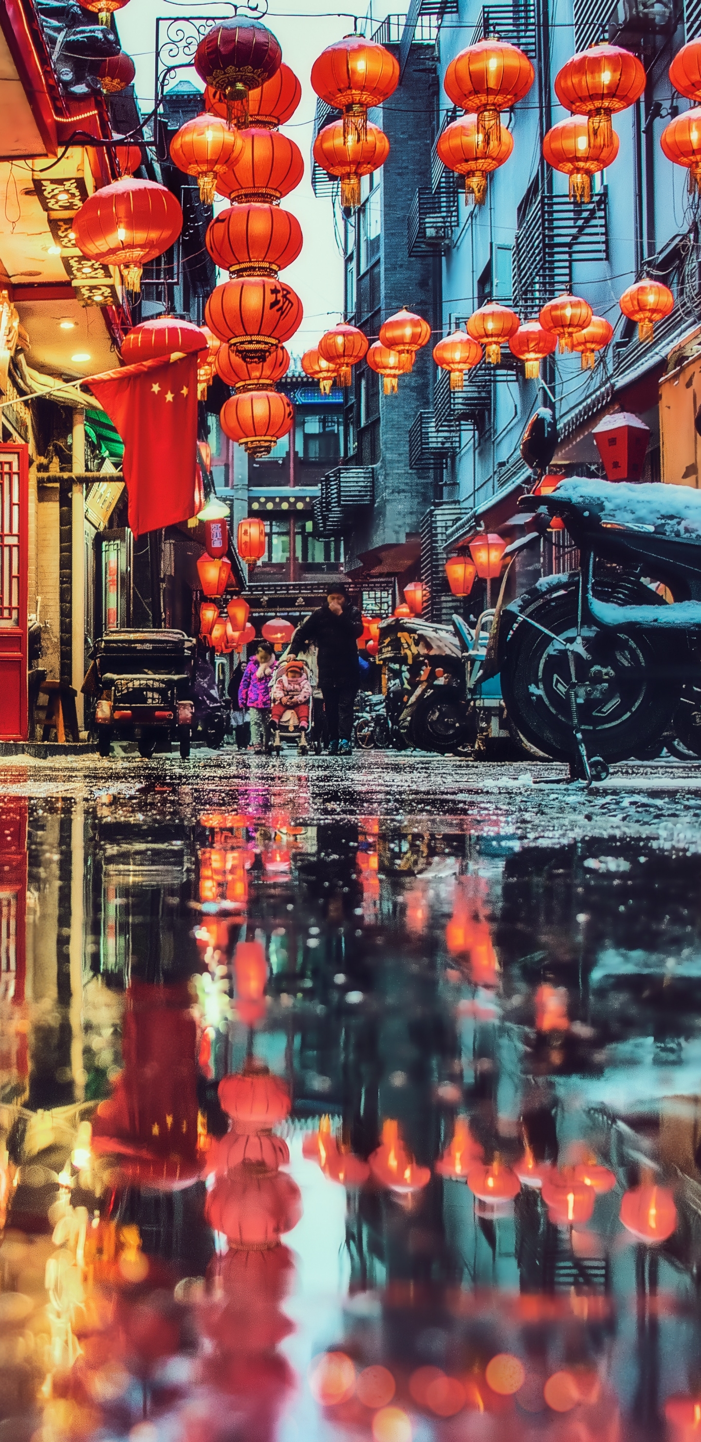 man made, street, chinatown