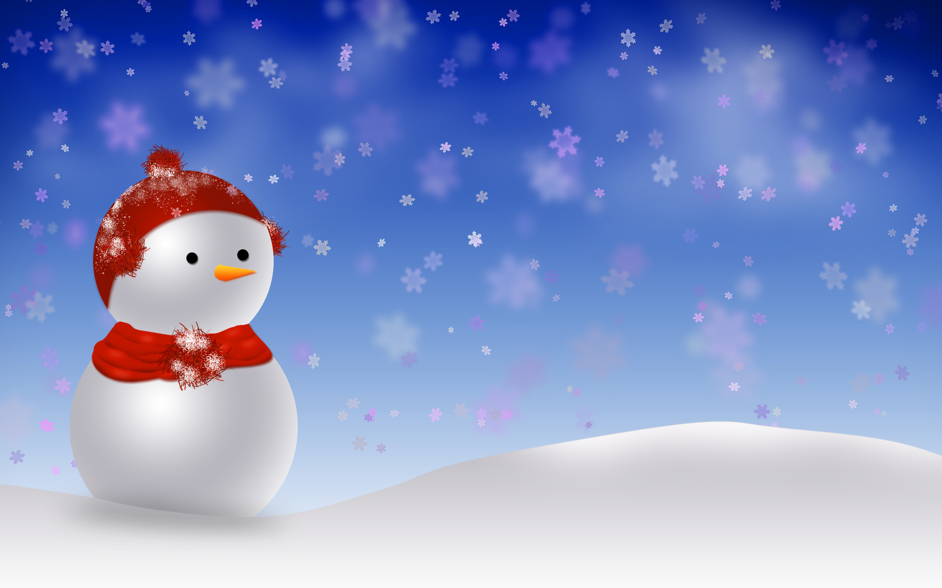 Mobile HD Wallpaper Snowman 