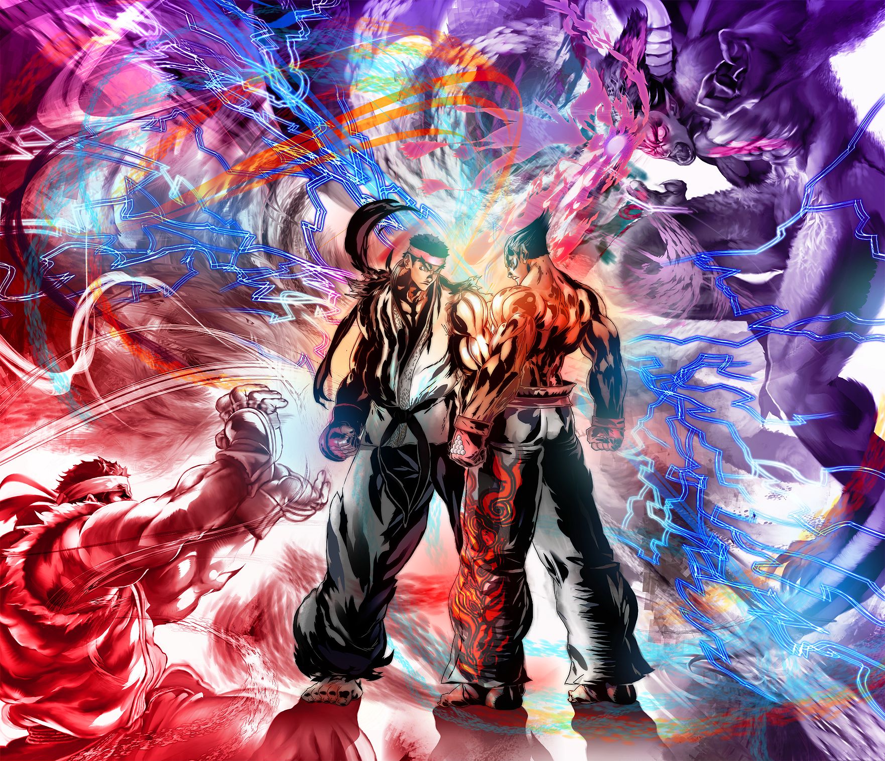 Tekken 7 Wallpaper 4K, Heihachi Mishima, Kazuya Mishima