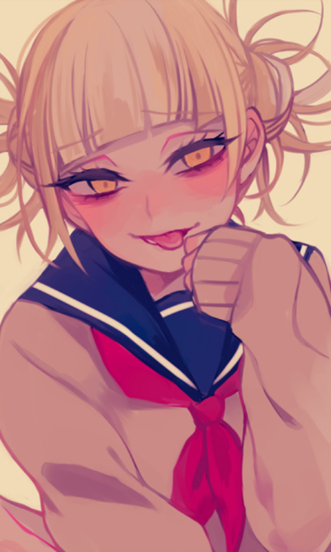 Wallpaper girl, blood, pink background, My hero Academy, My Hero Academia,  Boku No Hero Academy, Toga Himiko, Toga Chemical for mobile and desktop,  section сёнэн, resolution 1920x1154 - download