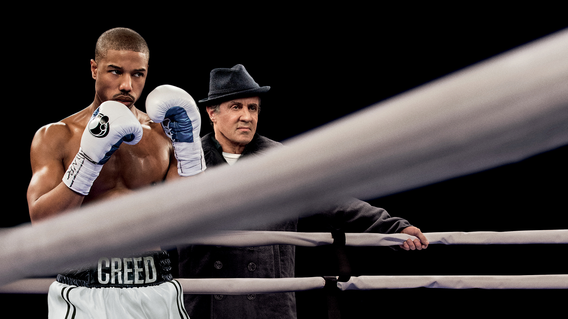 Download mobile wallpaper Sylvester Stallone, Movie, Creed, Rocky Balboa, Michael B Jordan, Adonis Creed for free.