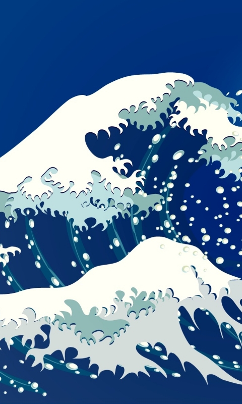 artistic, the great wave off kanagawa, water, wave, ocean