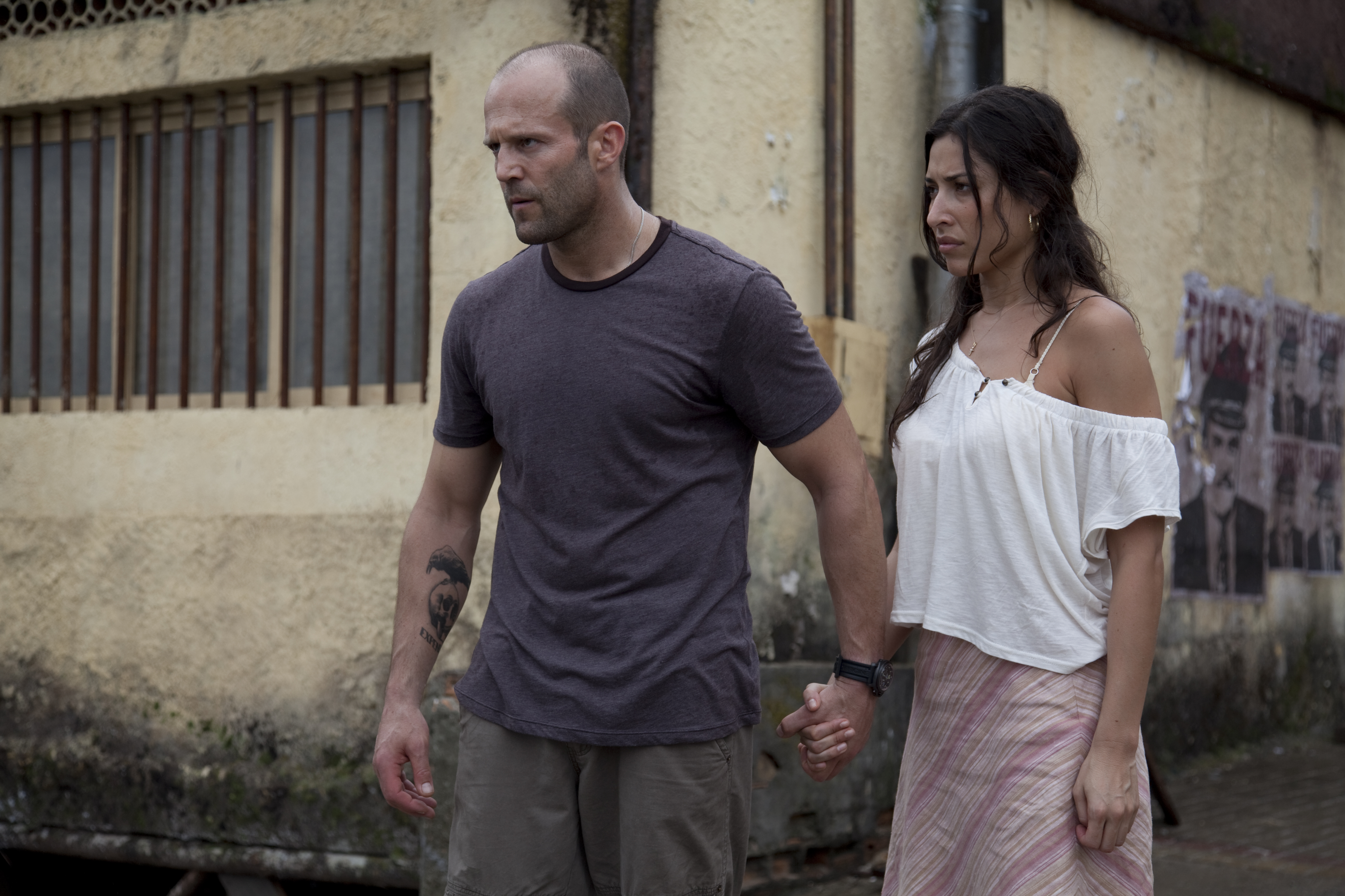 movie, the expendables, giselle itié, jason statham, lee christmas, sandra (the expendables)