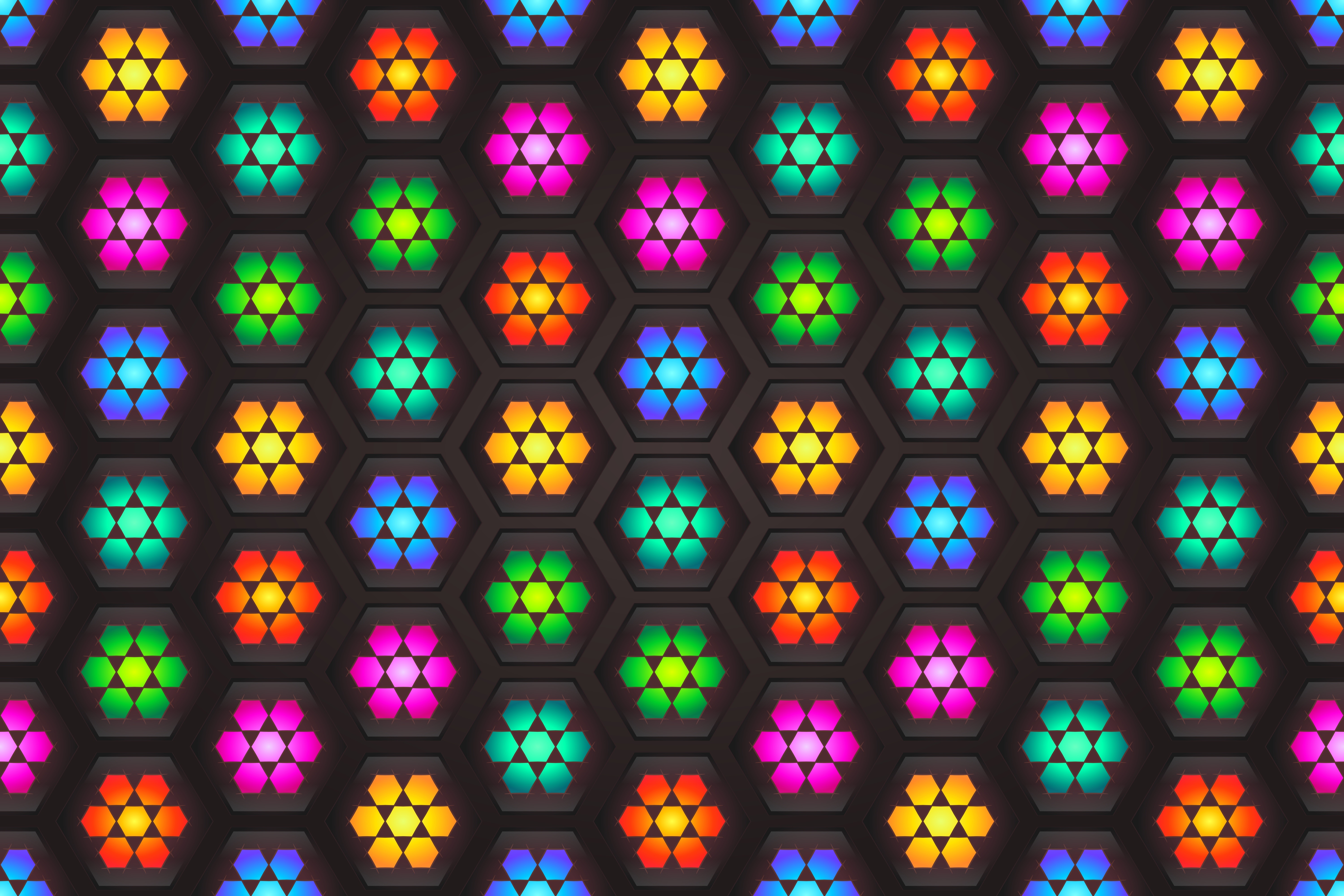 Download mobile wallpaper Mosaic, Kaleidoscope, Patterns, Motley, Multicolored, Texture, Textures for free.