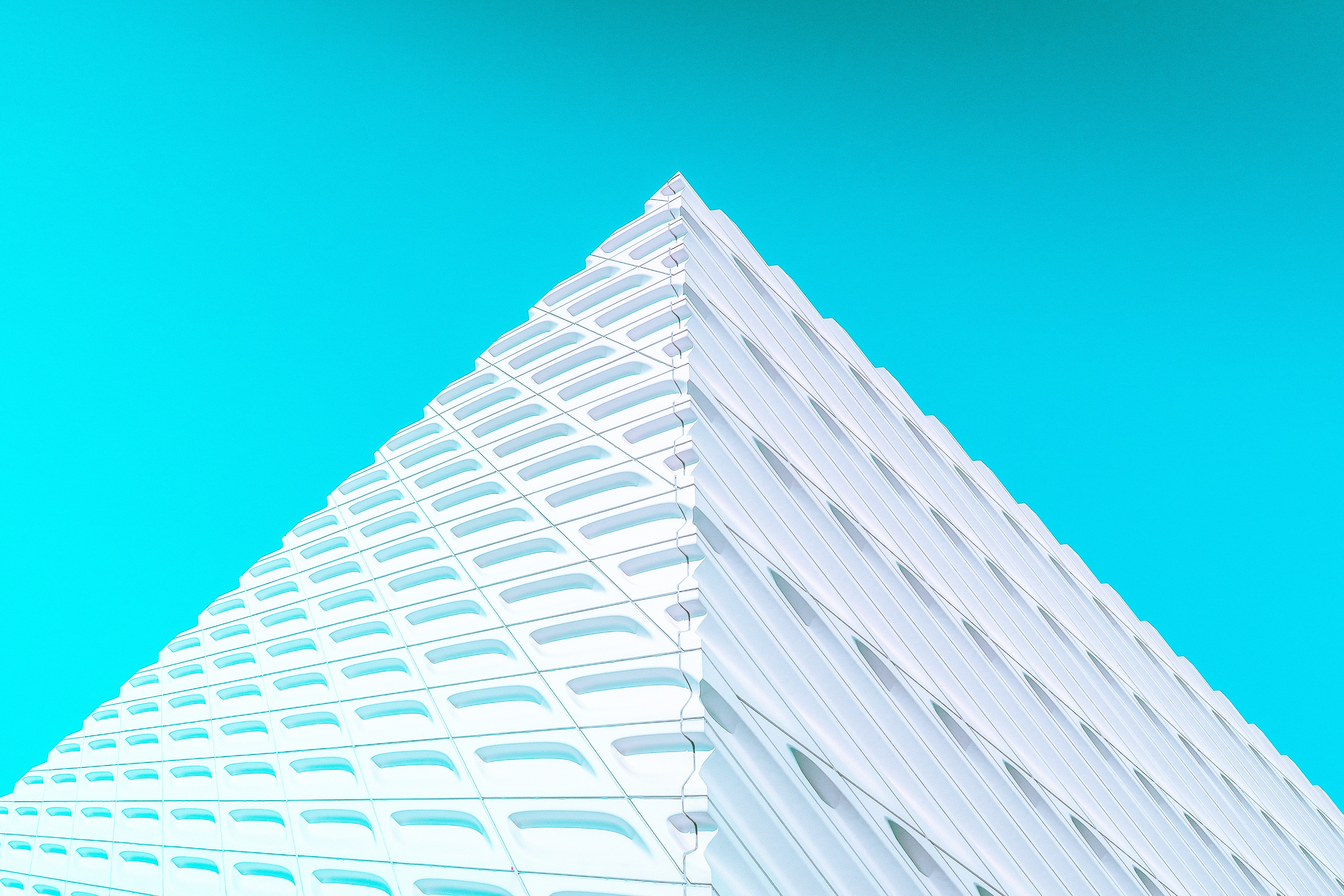 minimalism, architecture, white, building, symmetry, facade, angle, corner