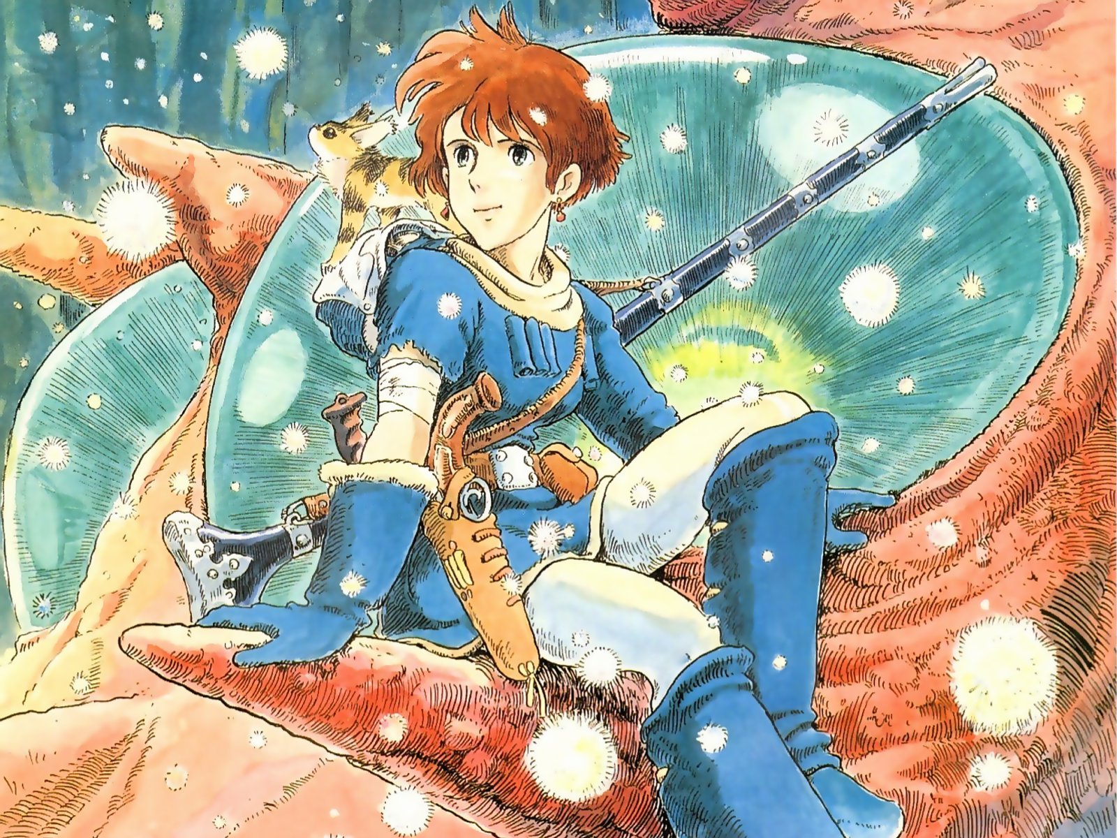 anime, nausicaä of the valley of the wind Full HD.