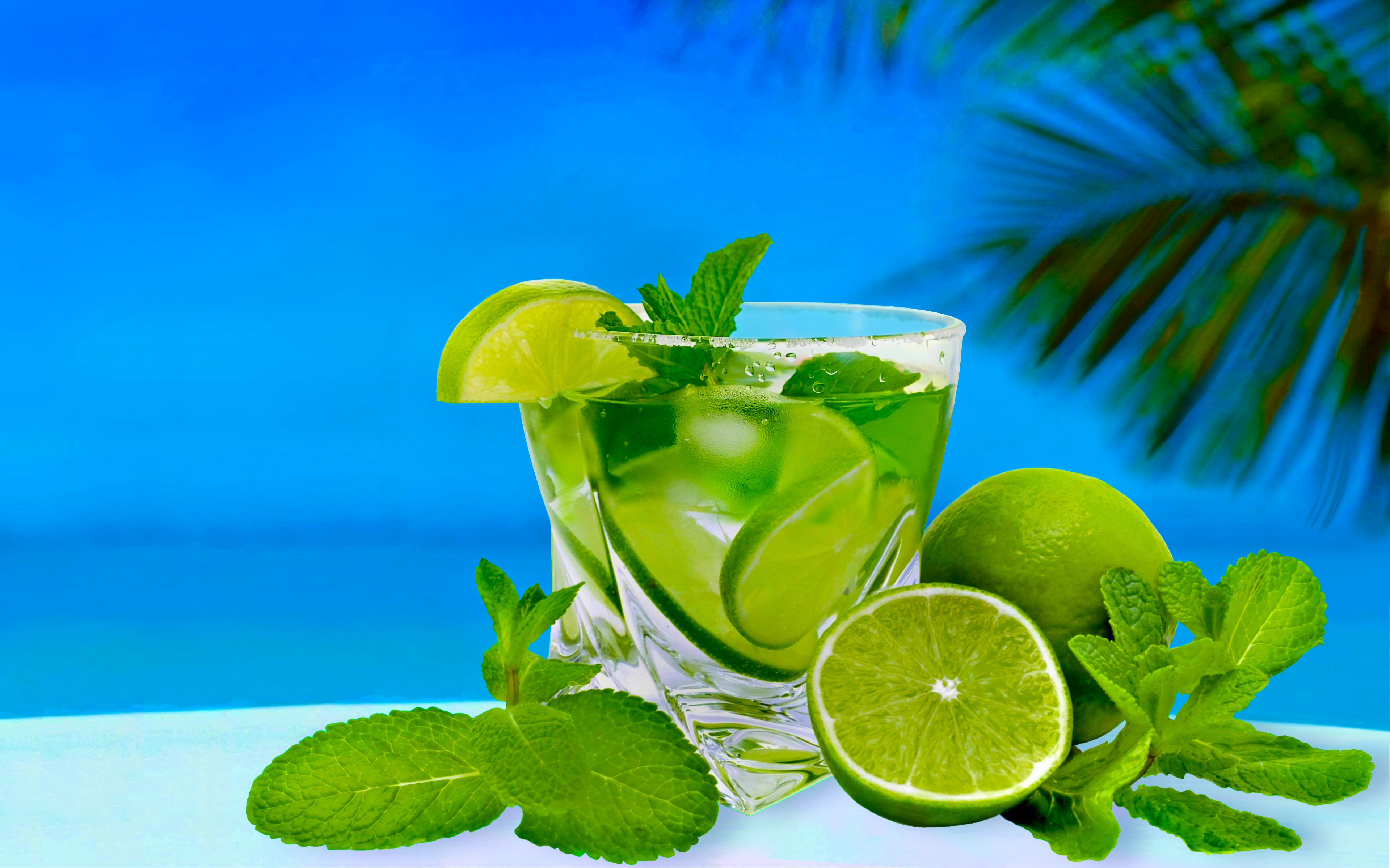 food, glass, summer, mojito, lemon, cocktail, drink, lime, tropical wallpaper for mobile
