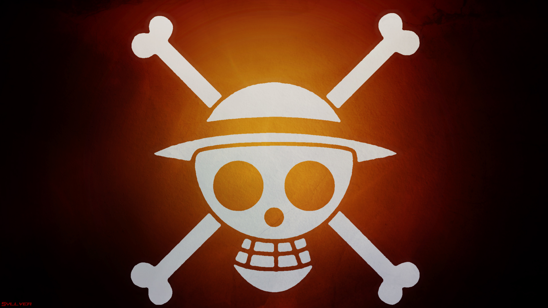332839 descargar fondo de pantalla one piece, animado, bandera pirata, color naranja), cráneos: protectores de pantalla e imágenes gratis