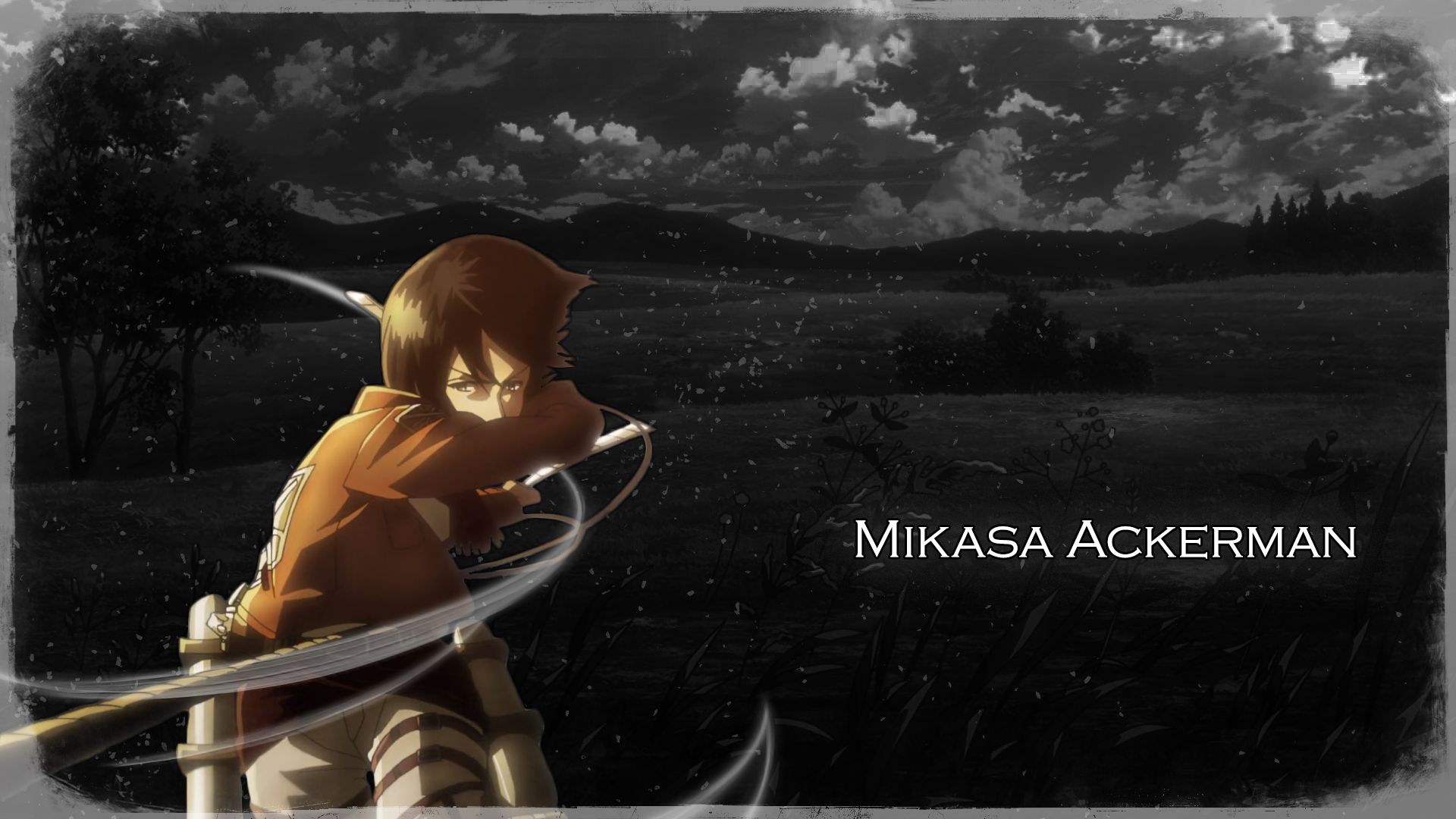 Mikasa Ackerman - Aesthetic Wallpaper