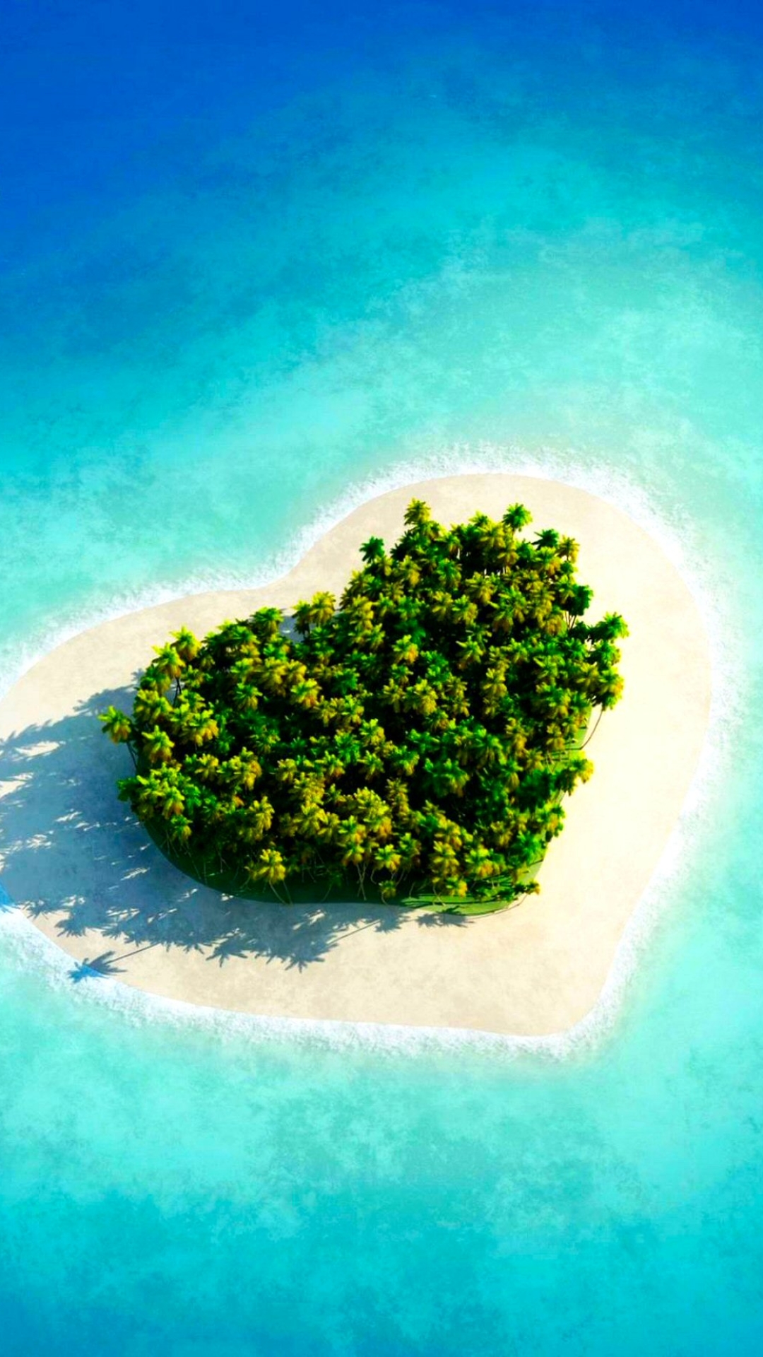 Download mobile wallpaper Beach, Summer, Earth, Island, Heart, Tropical, Maldives for free.