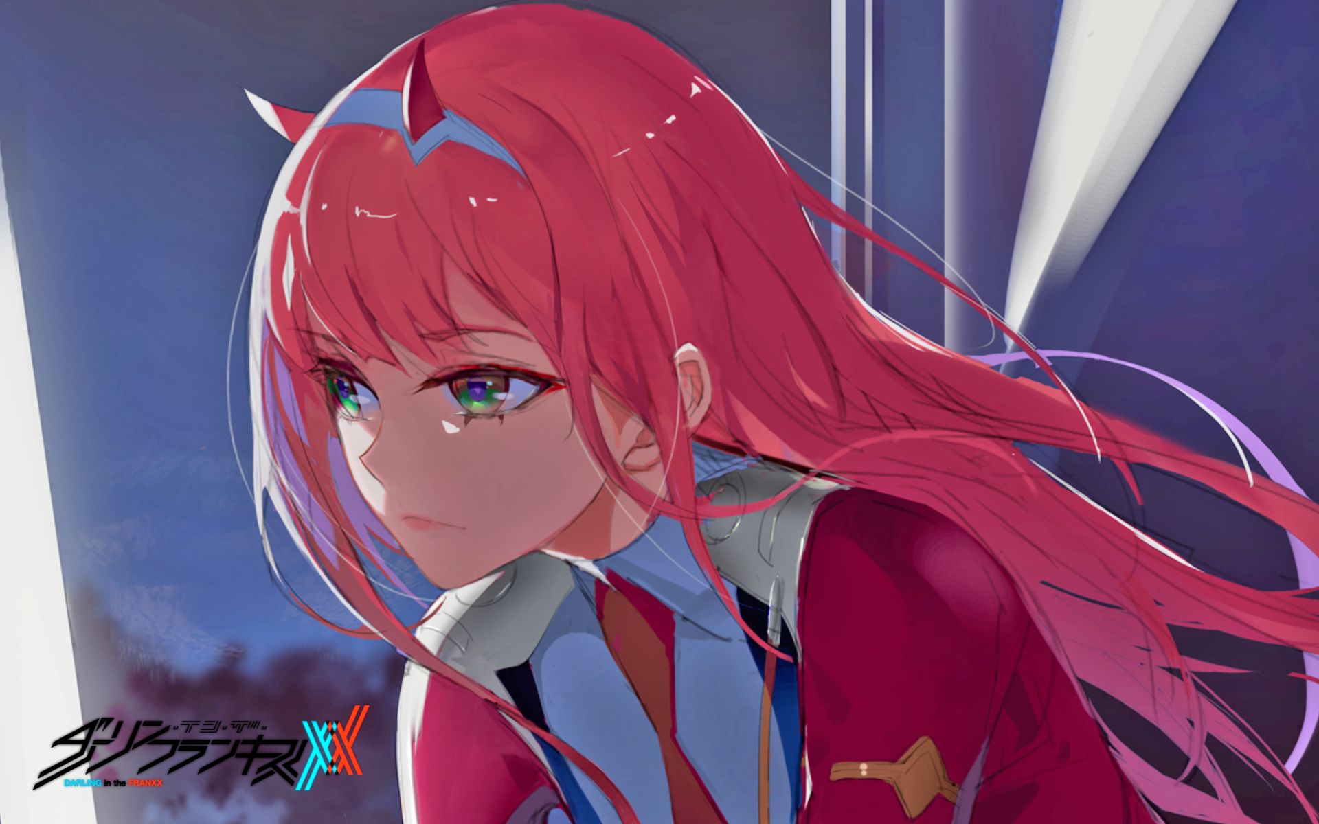 anime, darling in the franxx, pink hair, zero two (darling in the franxx)