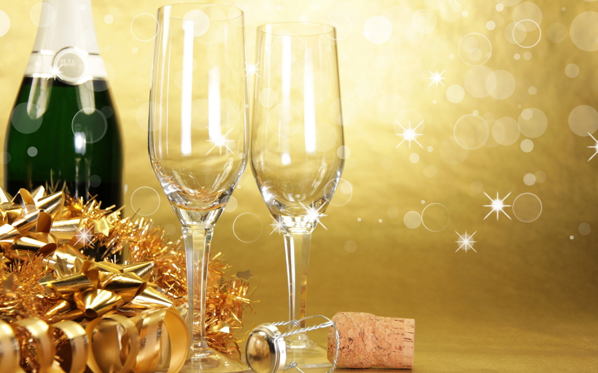 593830 скачать обои новый год, праздничные, шампанское, стекло - заставки и картинки бесплатно