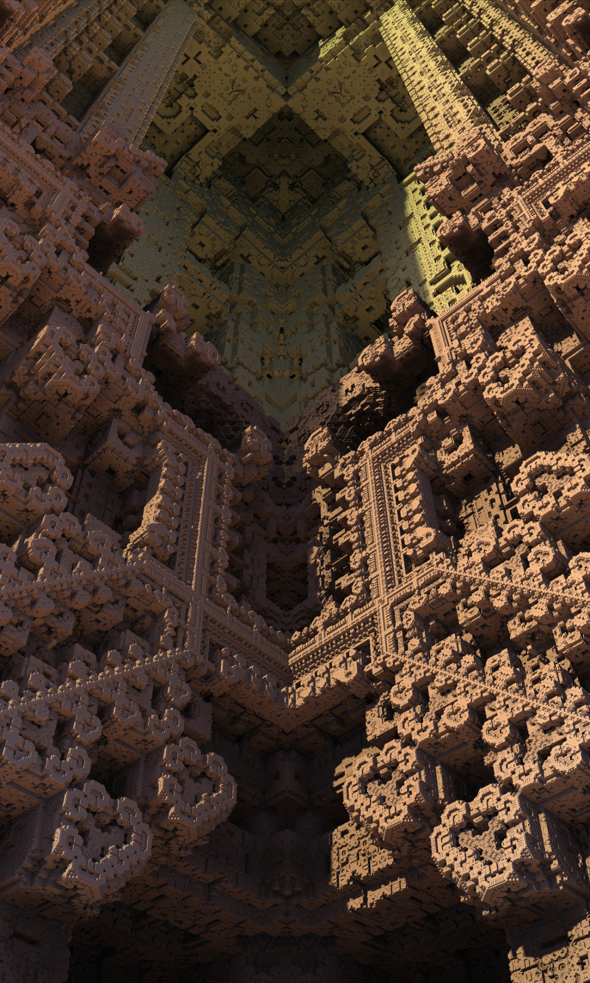 Download mobile wallpaper Abstract, 3D, Fractal, Geometry, Cgi, Mandelbulb 3D for free.