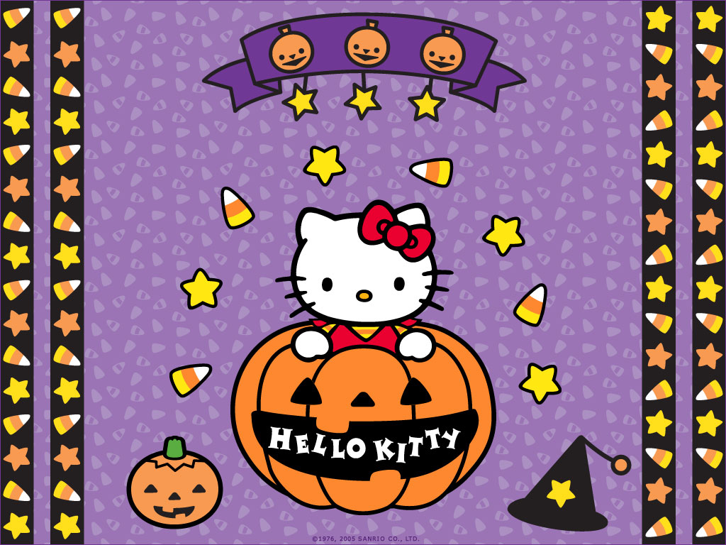anime, hello kitty, halloween