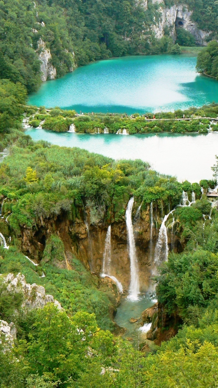 1101382壁紙のダウンロード地球, 滝, 森, クロアチア, プリトヴィツェ湖群国立公園-スクリーンセーバーと写真を無料で