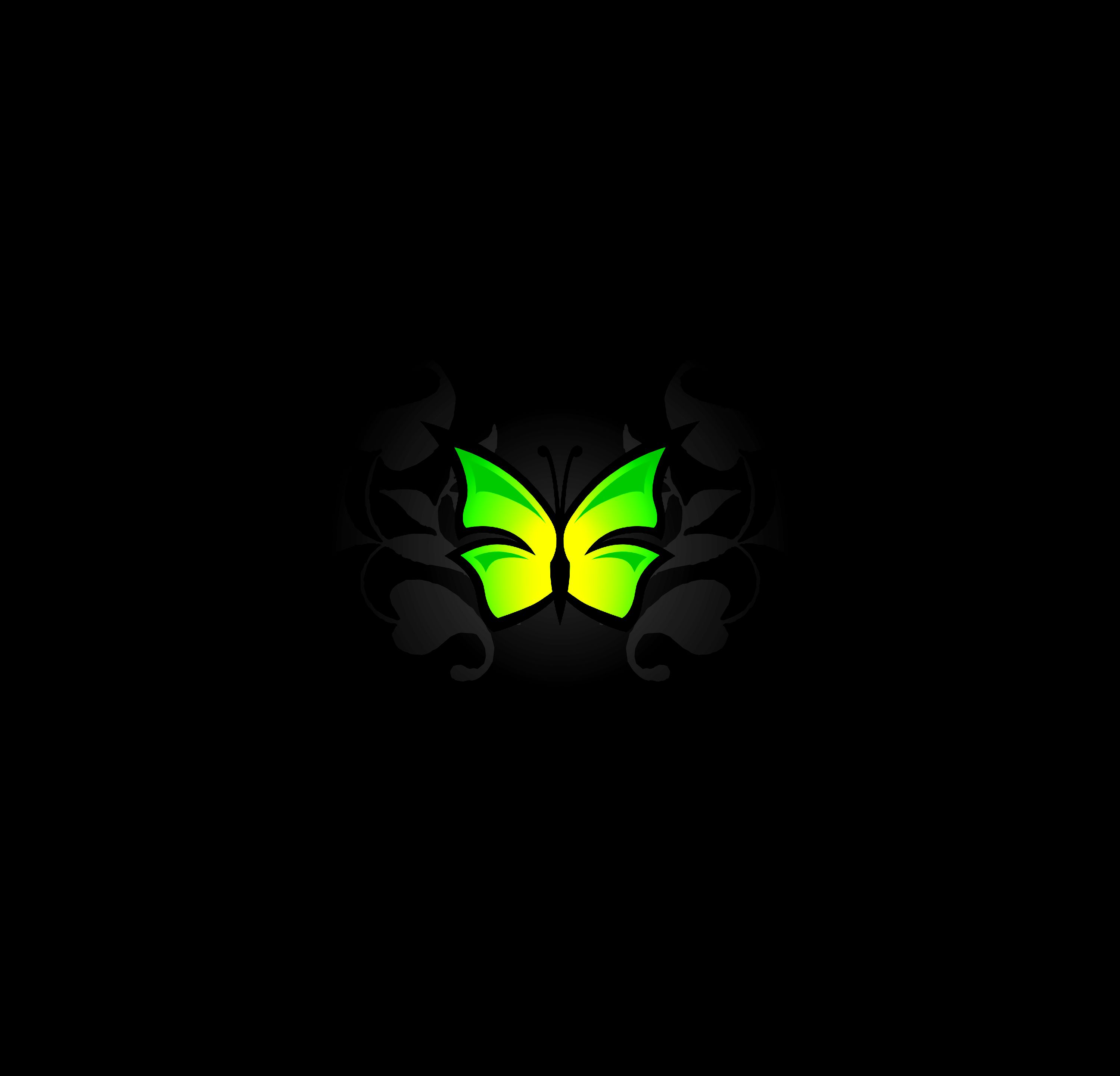 android butterfly, vector, light green, patterns, salad