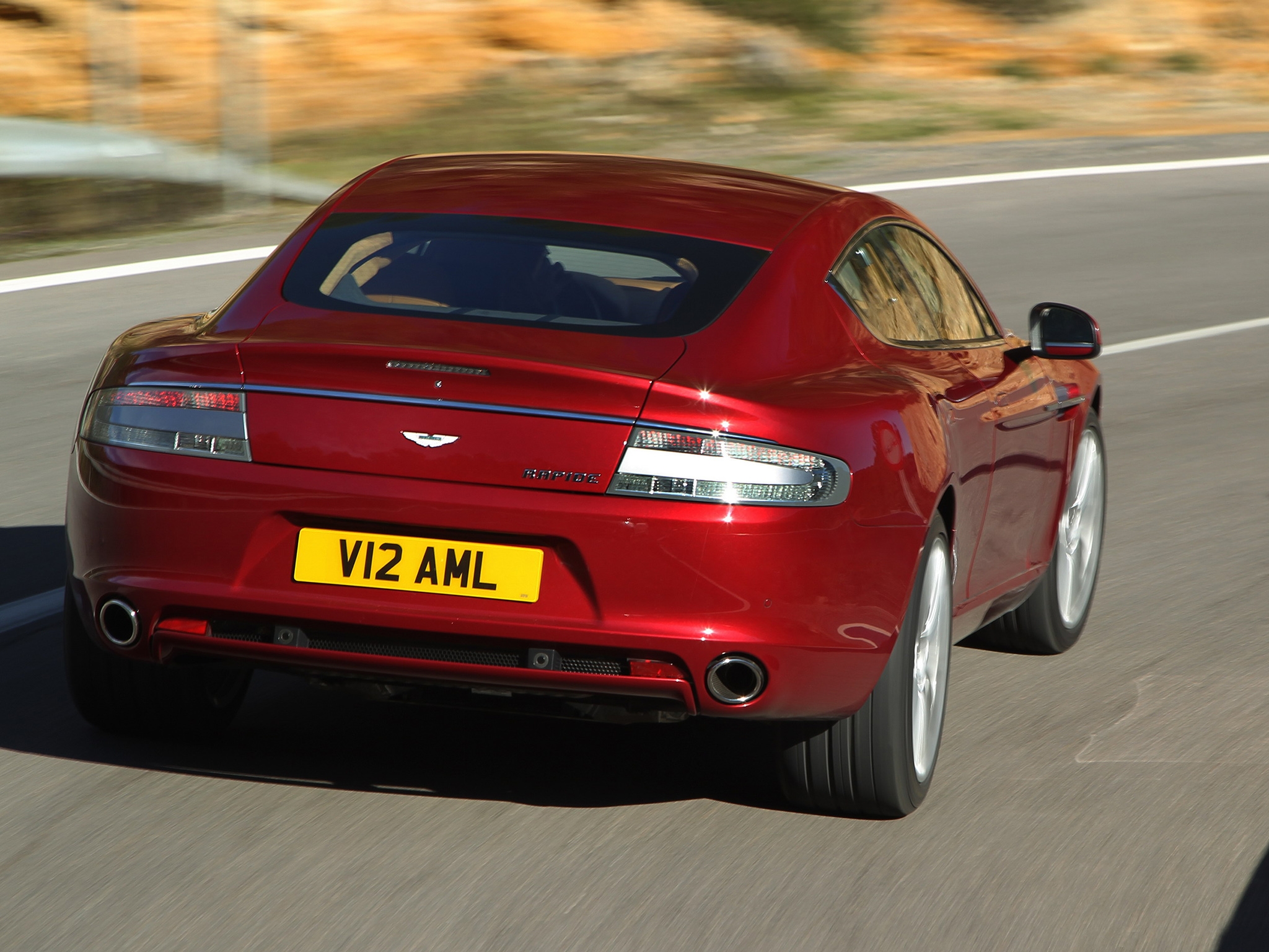 auto, aston martin, cars, red, asphalt, back view, rear view, 2009, rapide wallpapers for tablet