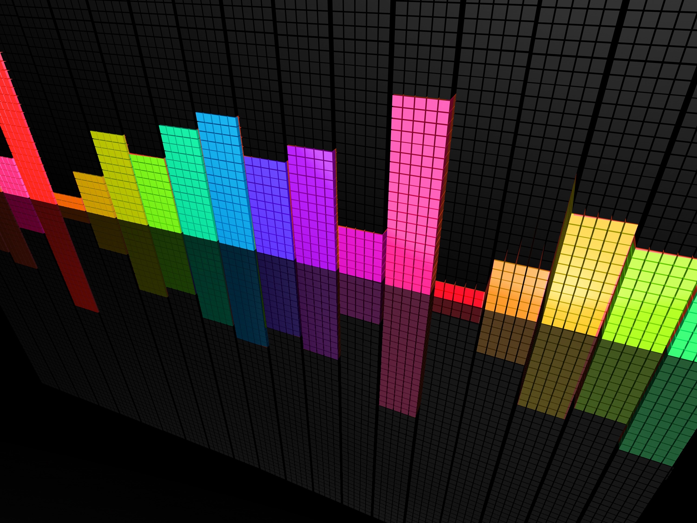 equalizer, abstract, multicolored, motley, surface for Windows