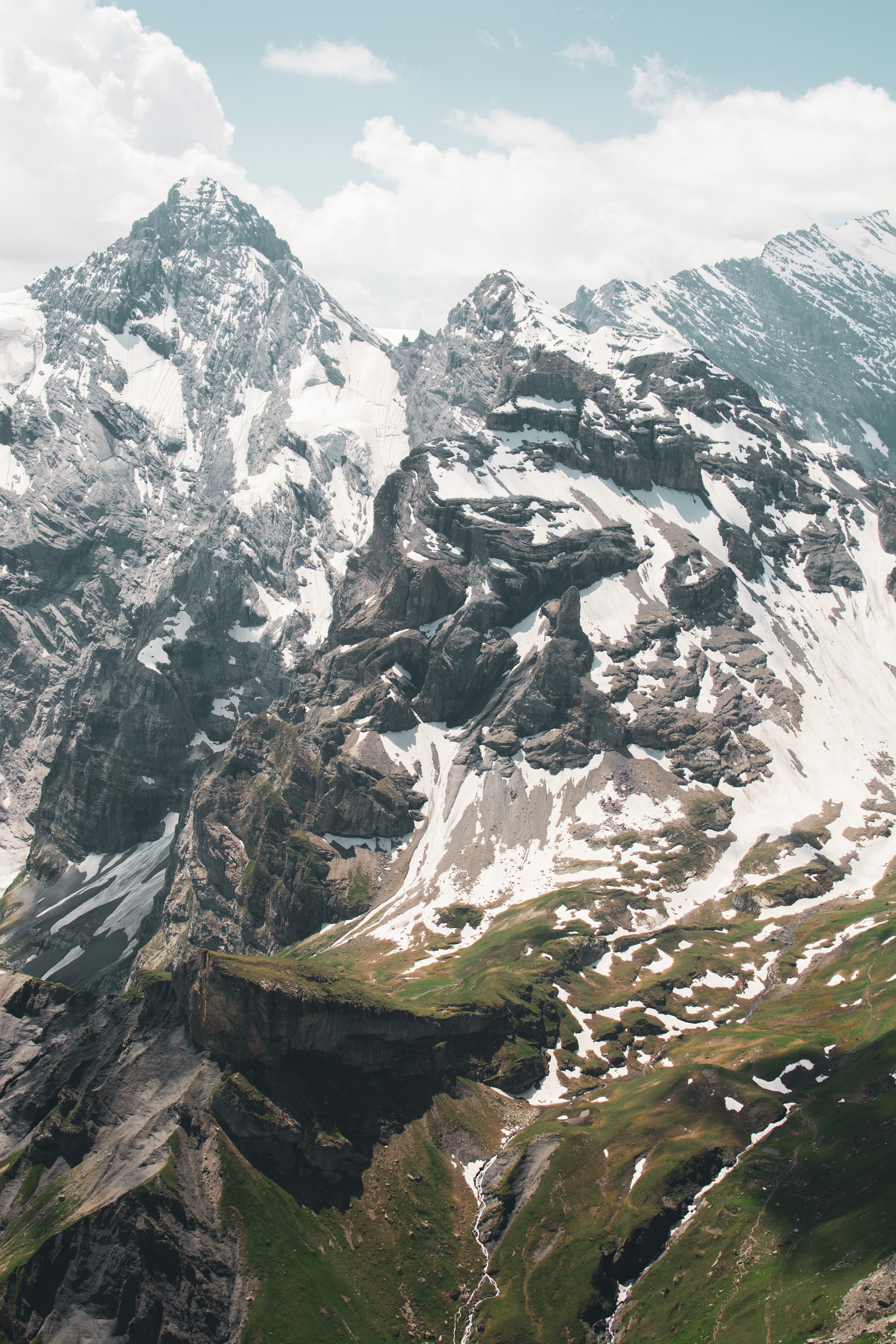 76740 télécharger le fond d'écran la suisse, paysage, nature, montagnes, sommet, hauts, suisse - économiseurs d'écran et images gratuitement