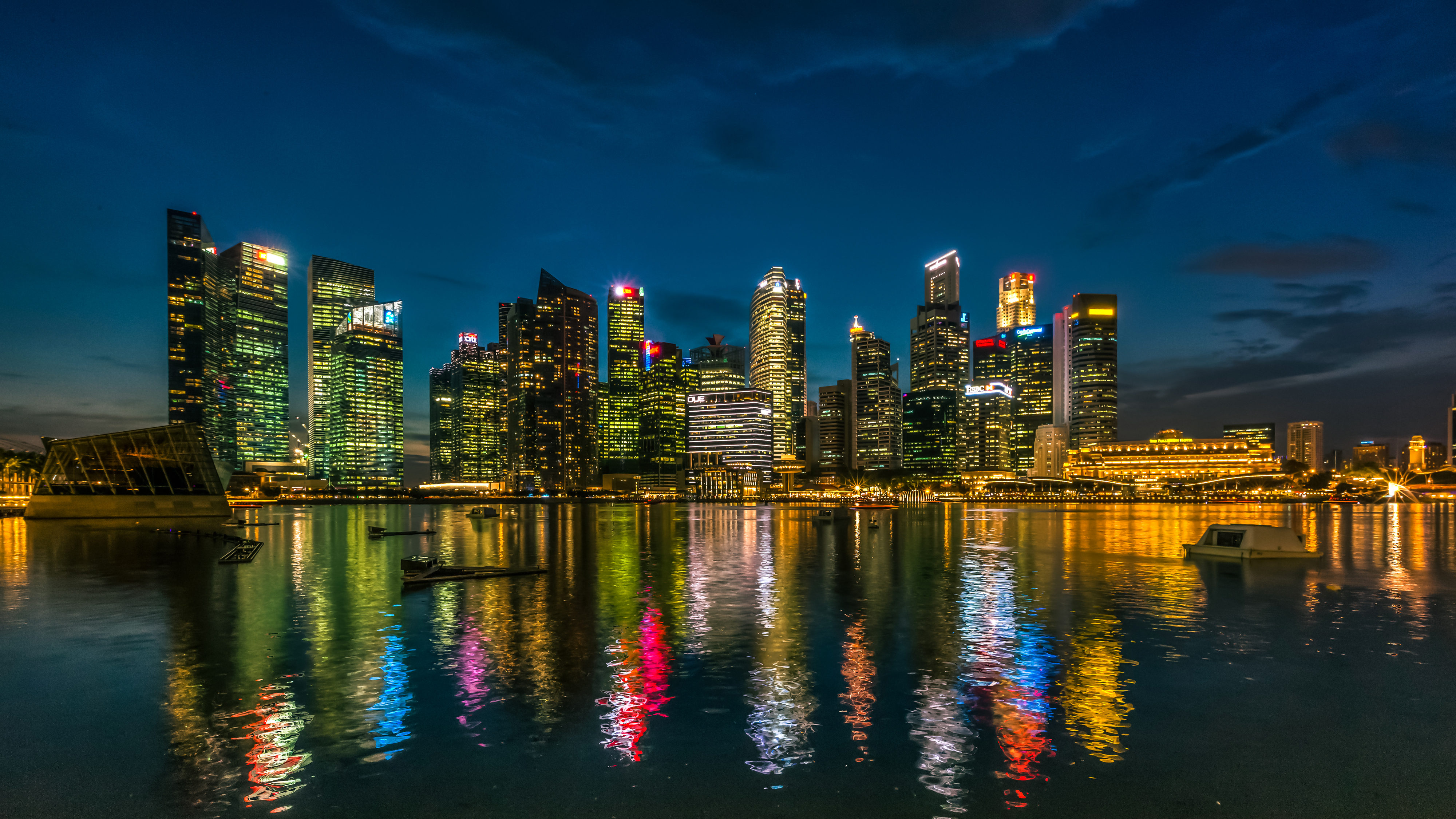 сингапур ночью