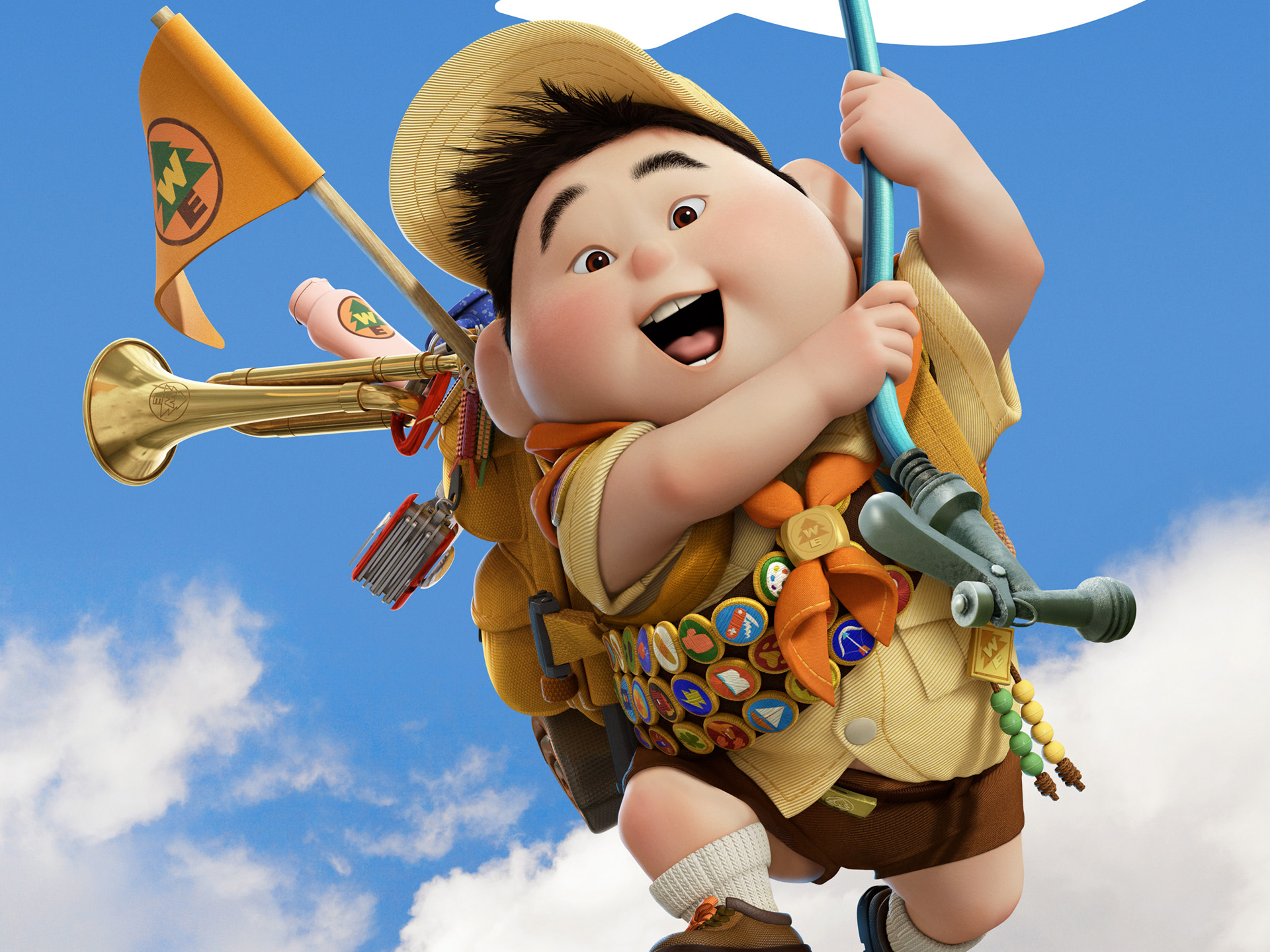 movie, up, russell (up) wallpapers for tablet
