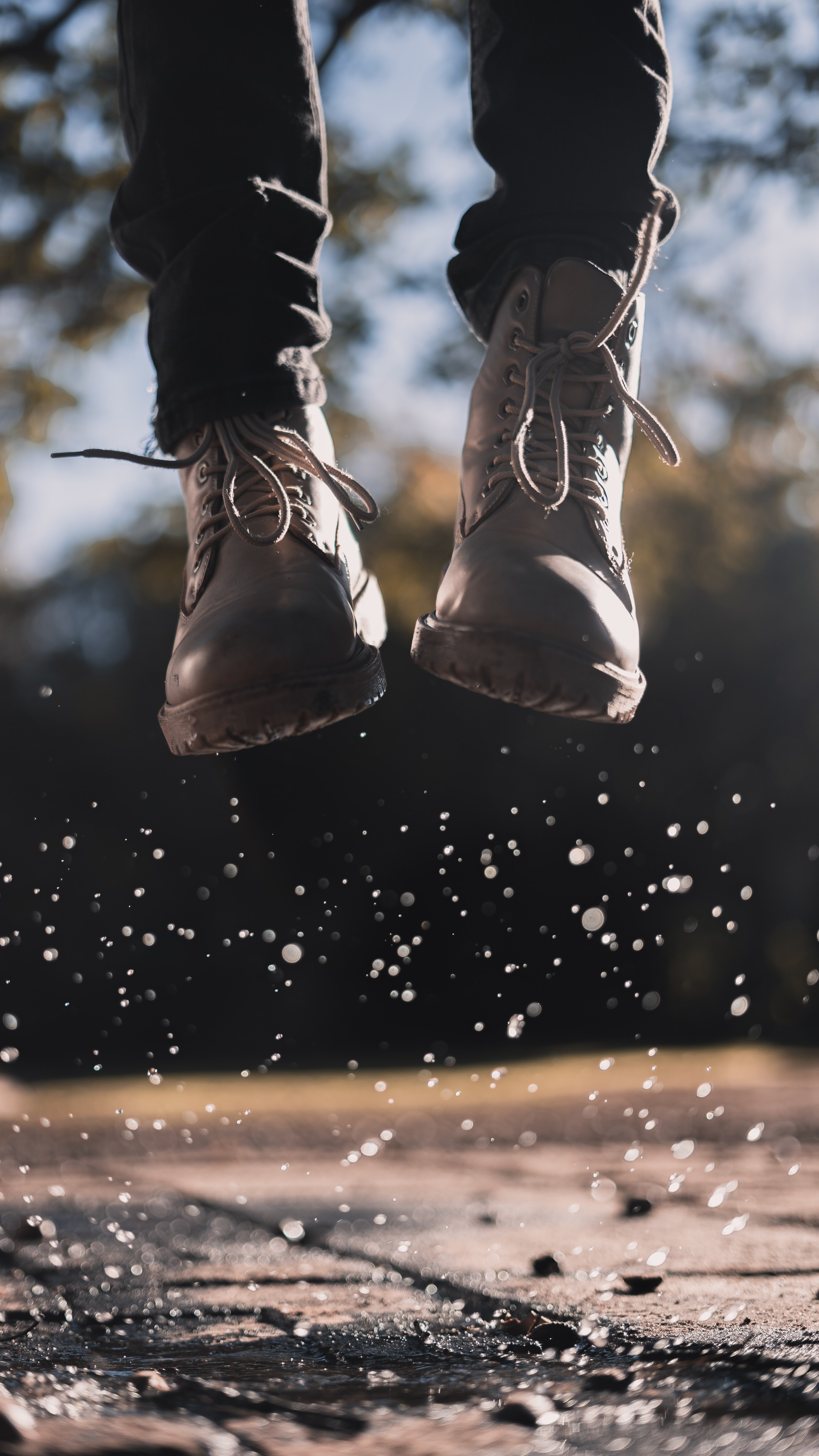 shoes, miscellanea, miscellaneous, spray, bounce, jump, boots lock screen backgrounds