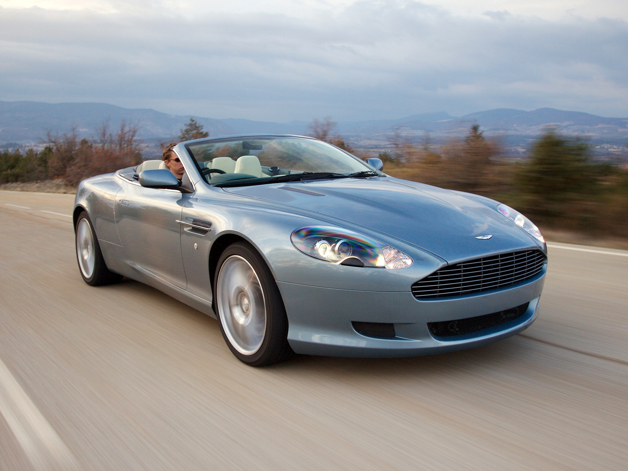 Download mobile wallpaper 2004, Db9, Style, Aston Martin, Auto, Nature, Front View, Cars for free.