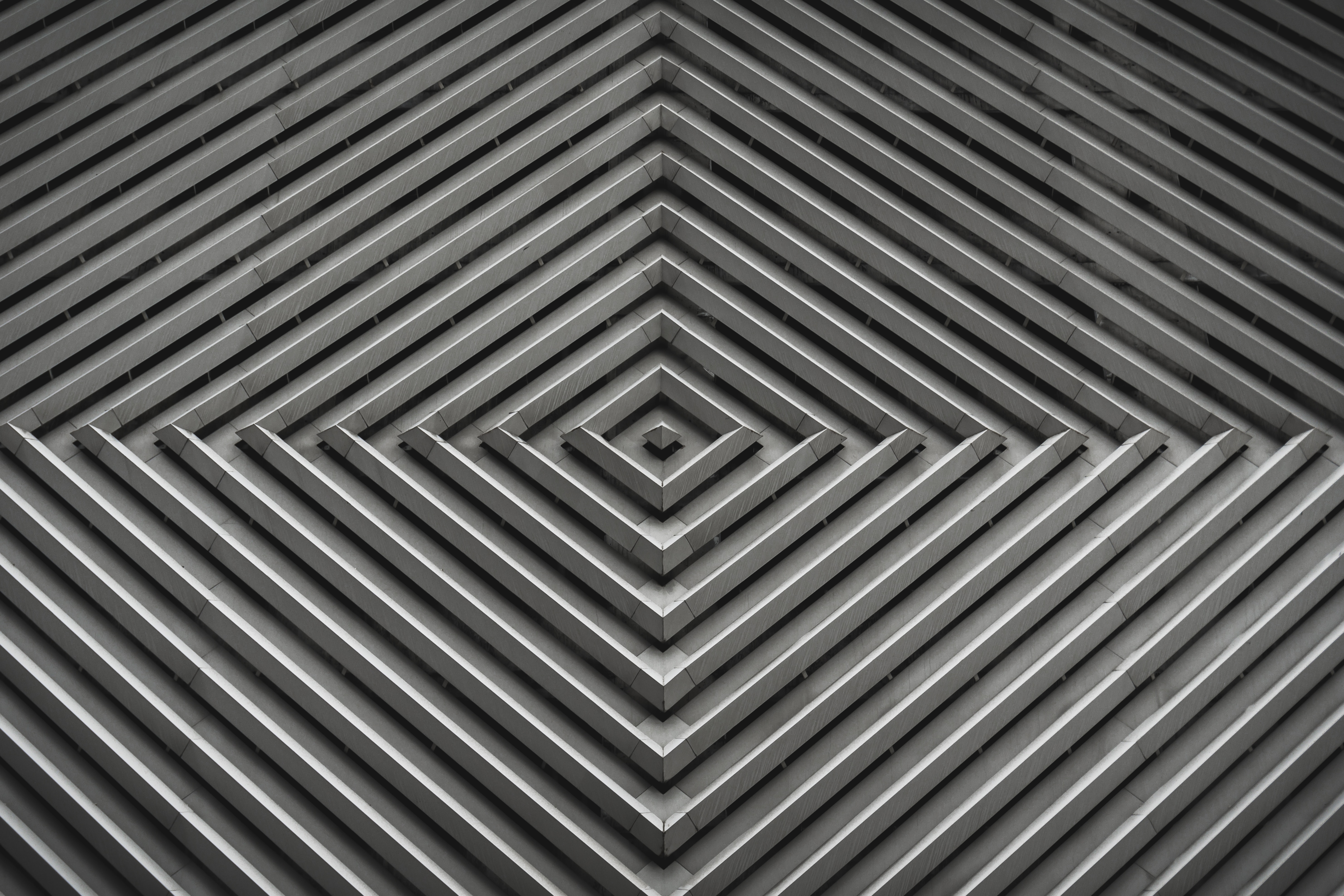 grey, textures, texture, lines, ribbed, rhombuses, diamonds, fluted 1080p