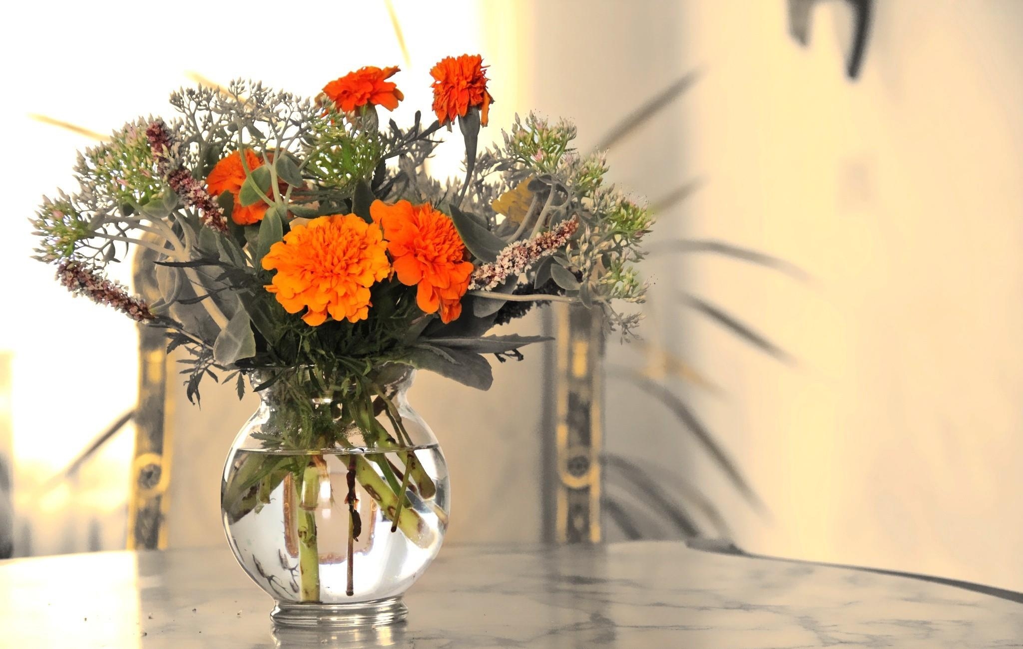 flowers, bouquet, table, vase, composition, velvet, barhotki