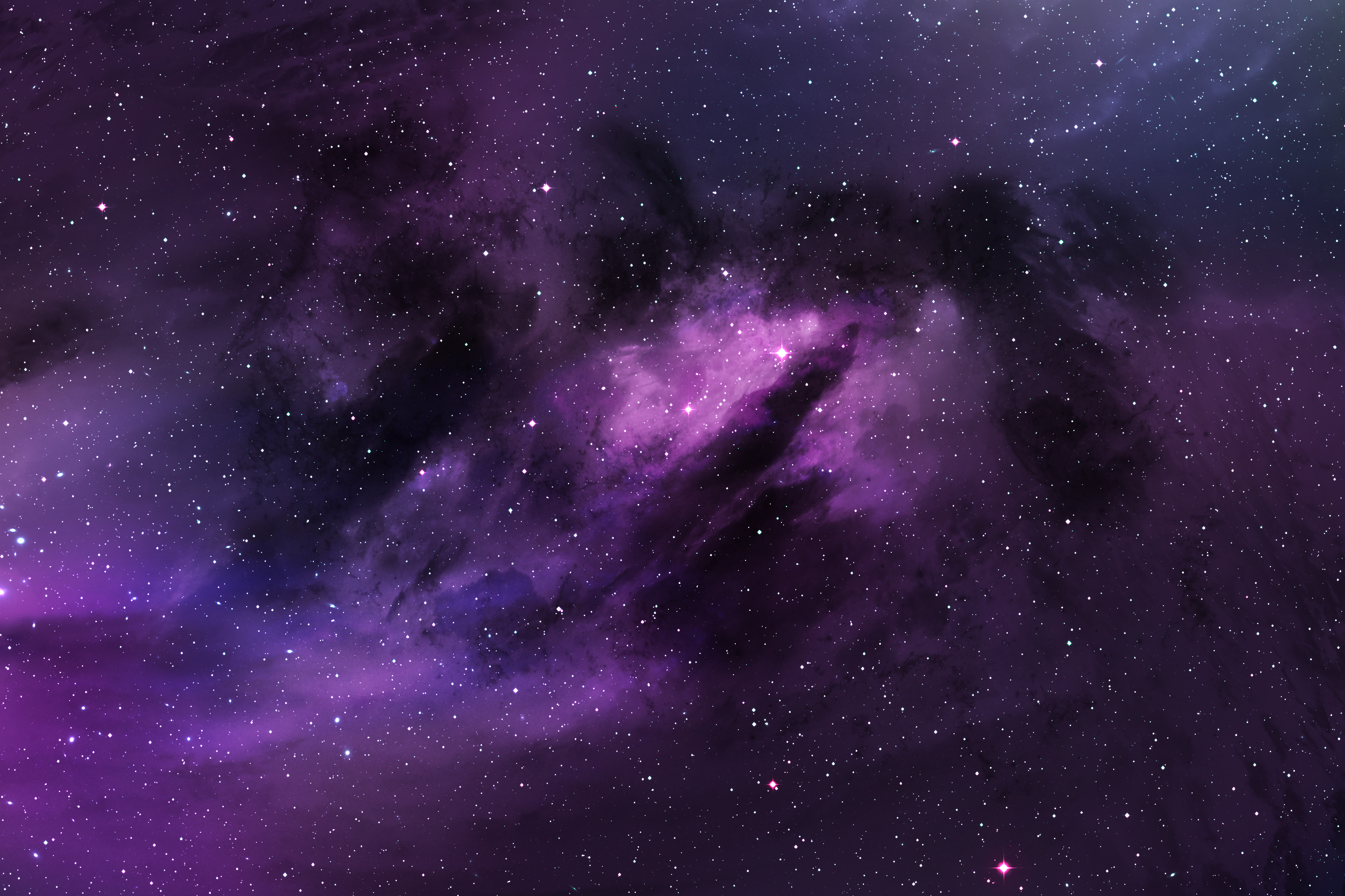 Глубокий космос фиолетовый