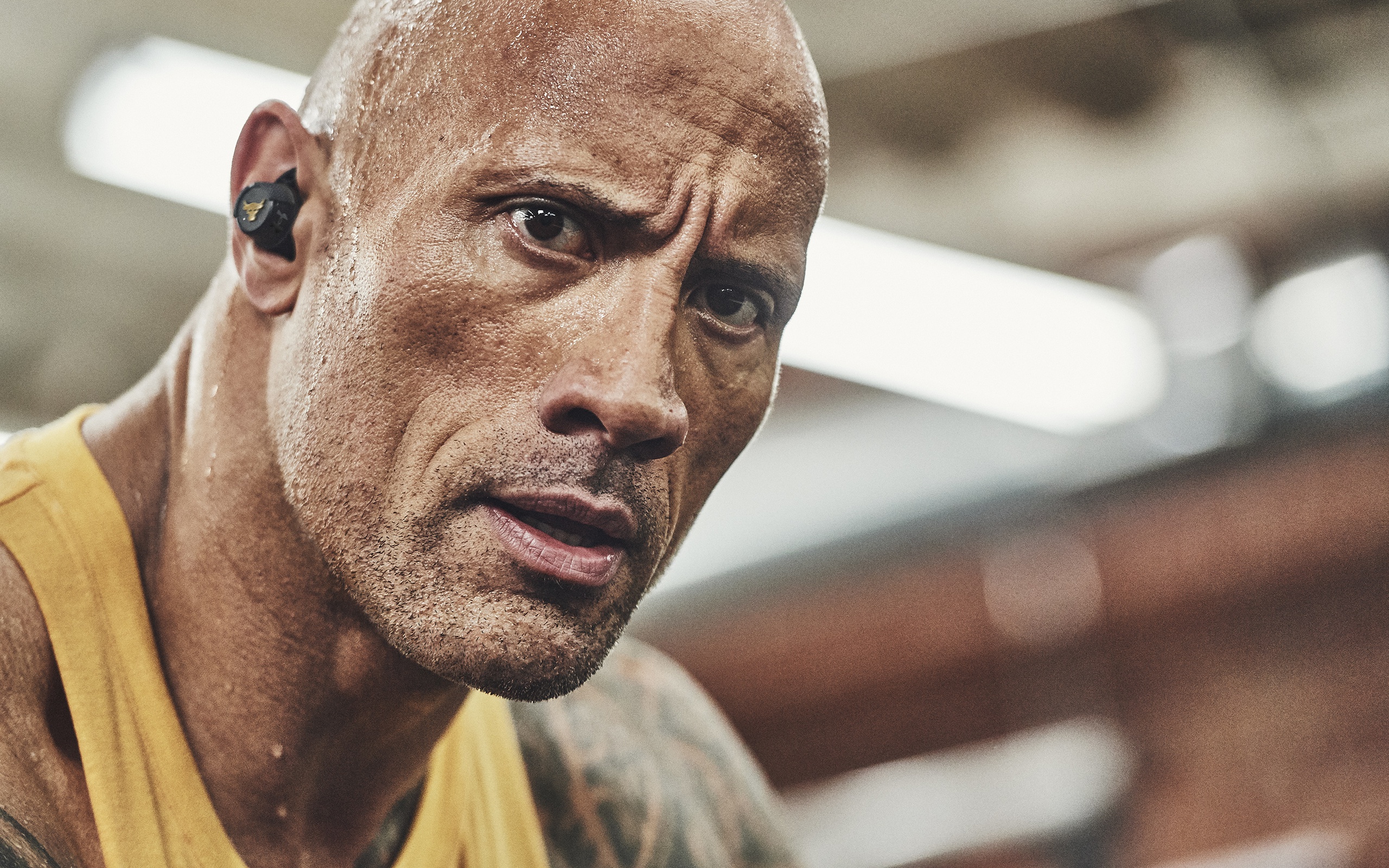 Dwayne Johnson under Armour