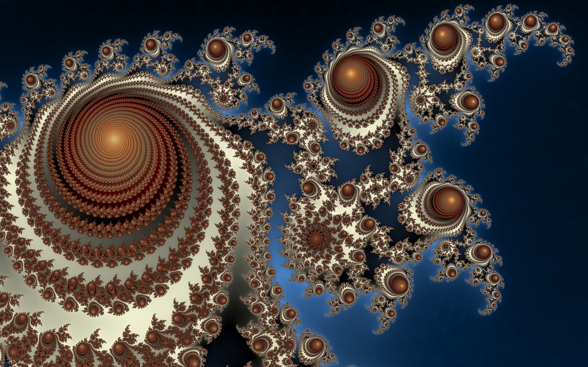 brown, abstract, fractal, swirl