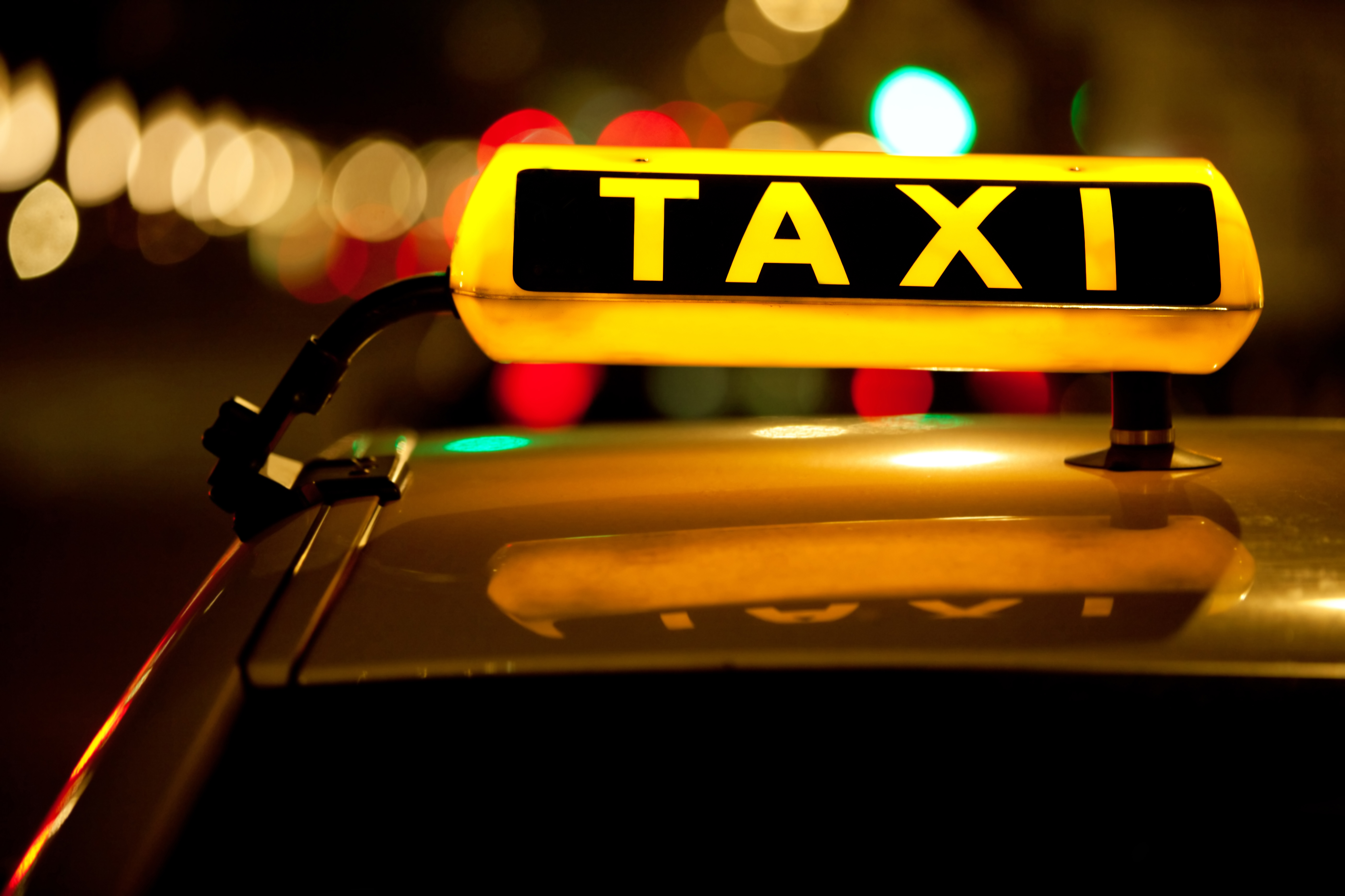 taxi, vehicles, neon sign