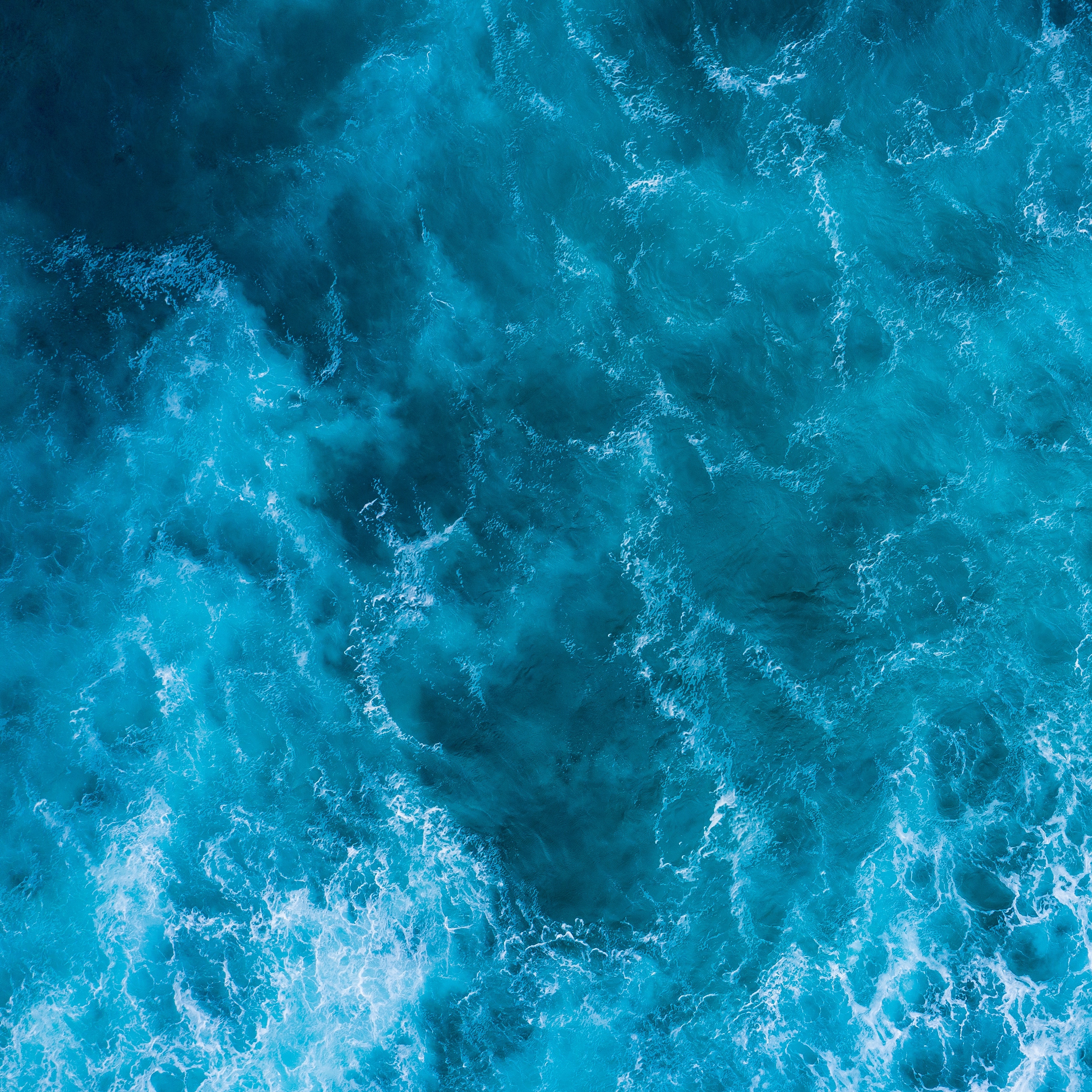 texture, waves, water, blue, view from above, textures, surface iphone wallpaper