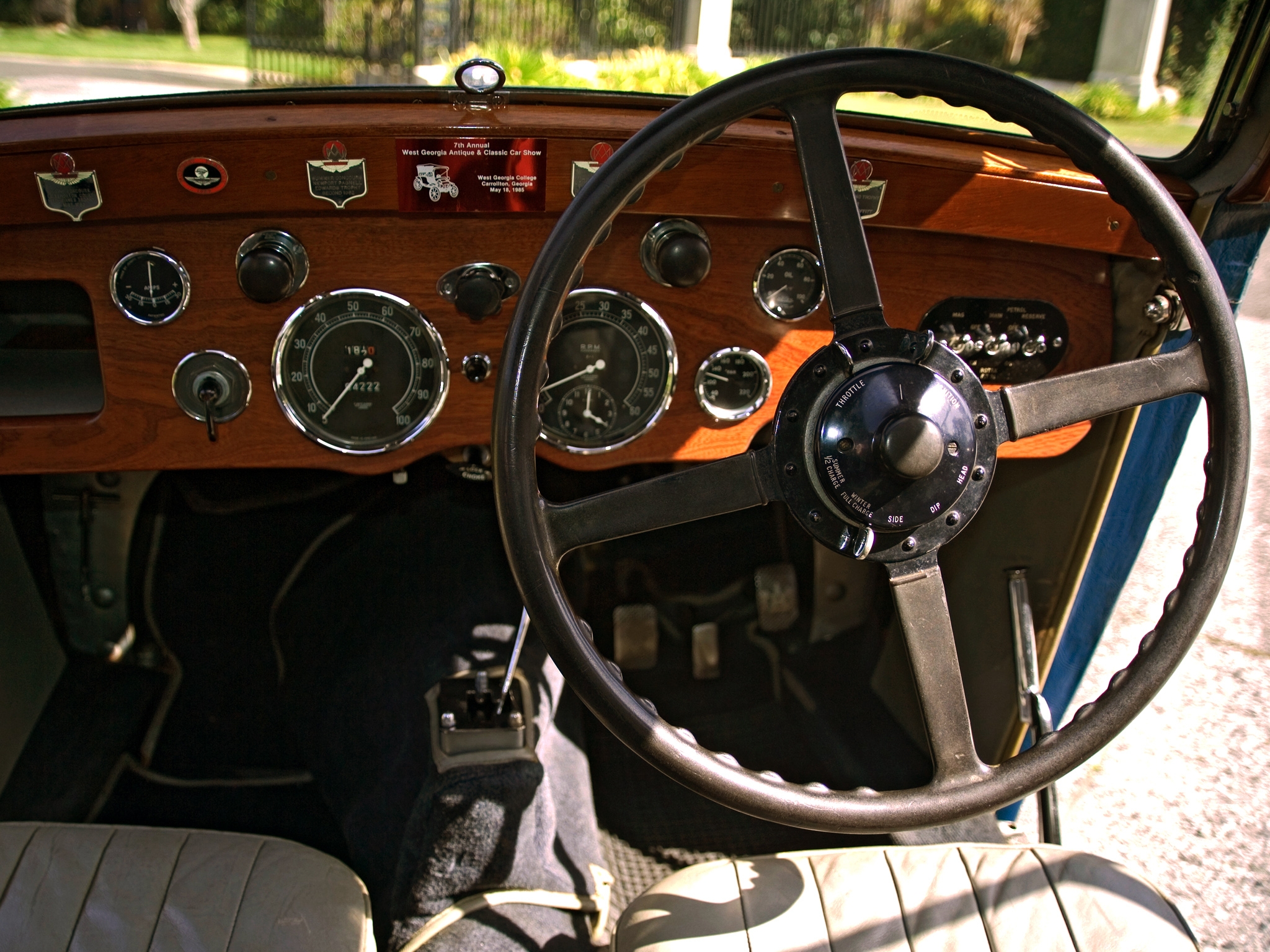 salon, steering wheel, rudder, aston martin, cars, speedometer, mkii, 1934 wallpapers for tablet