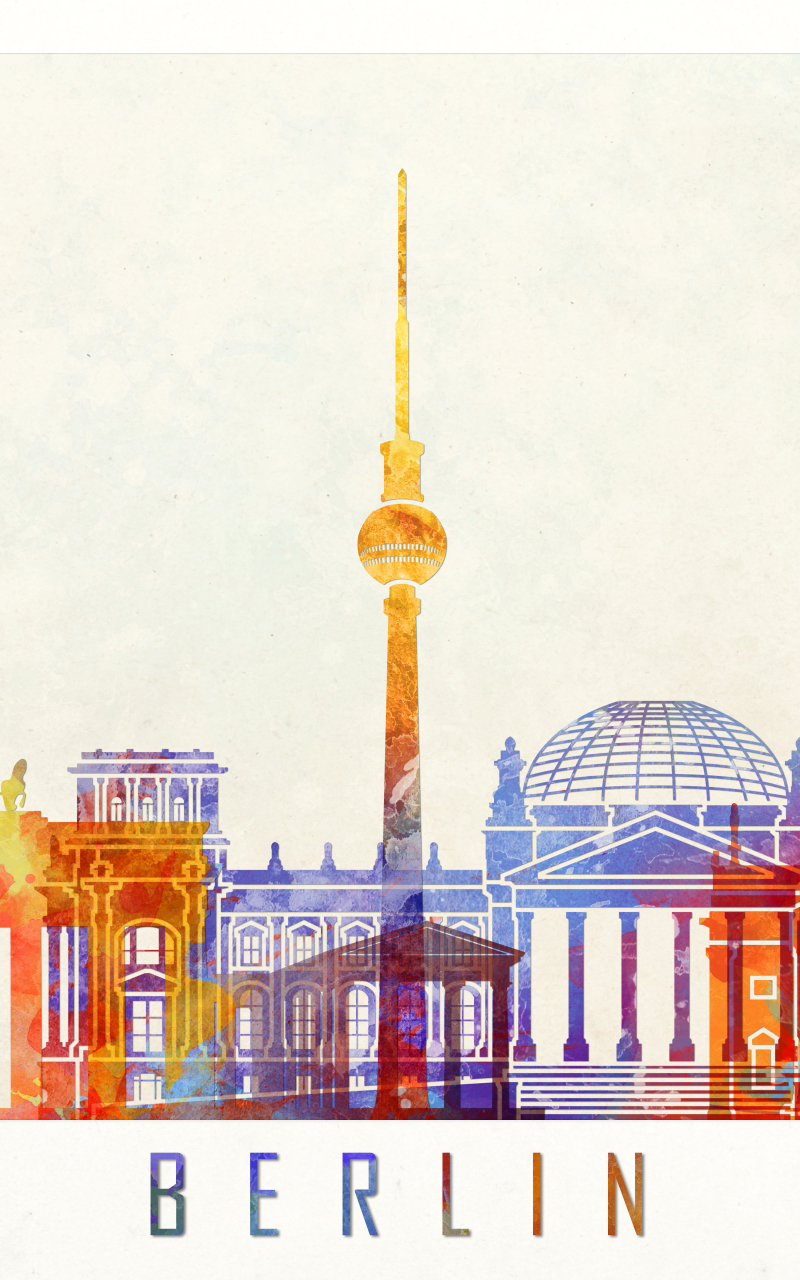 Берлин обои на телефон. Wallpaper for Phone Berlin.